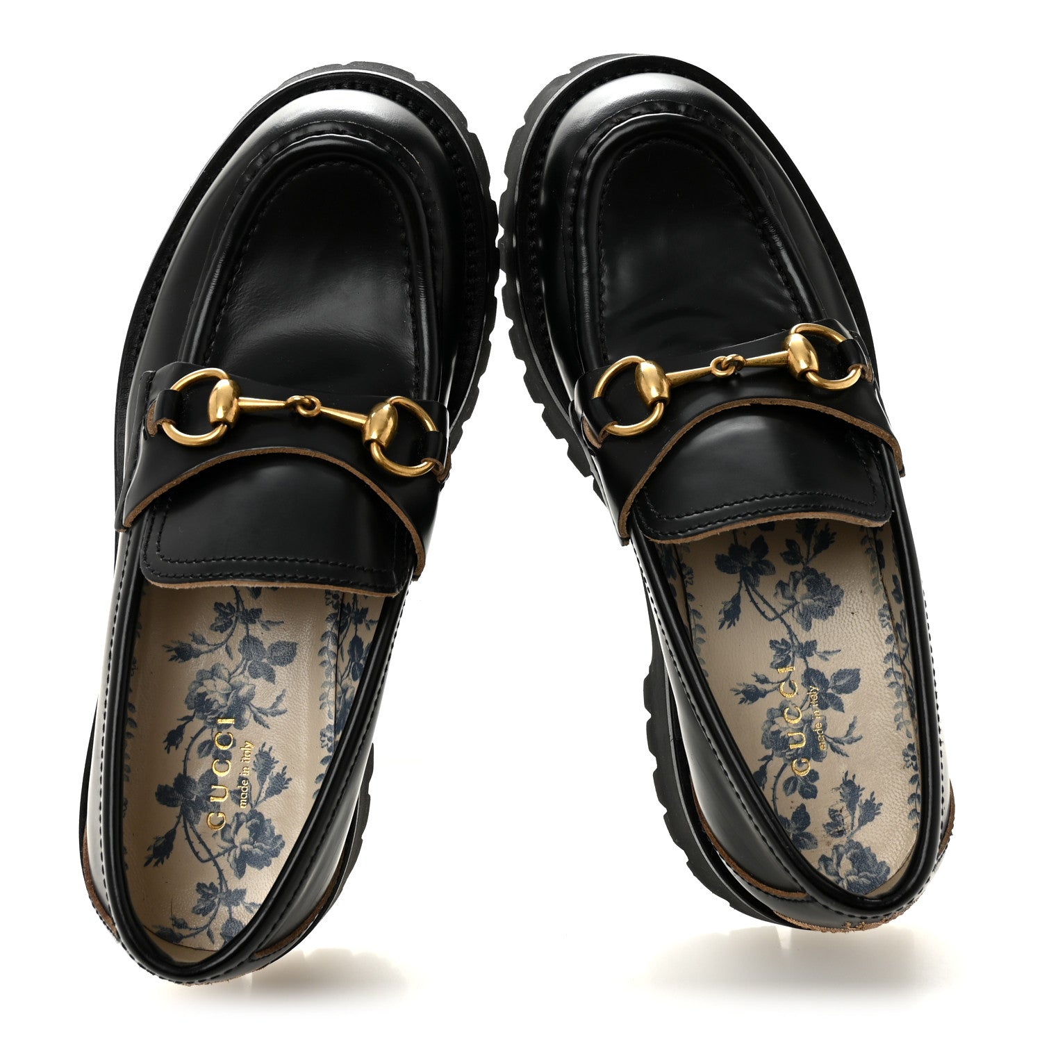 Cordovan Lux Womens Harald Horsebit 25mm Platform Loafers 37 Black