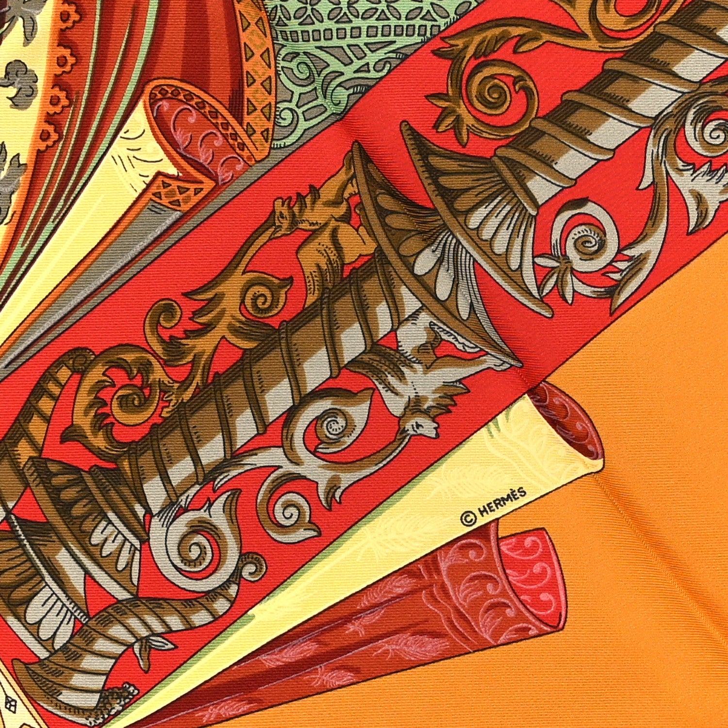 Silk L’Atlantide Scarf 90