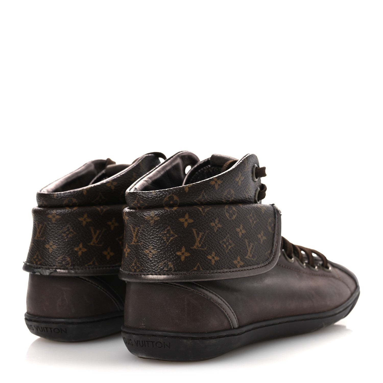 Calfskin Monogram Brea Sneaker 34.5 Brown