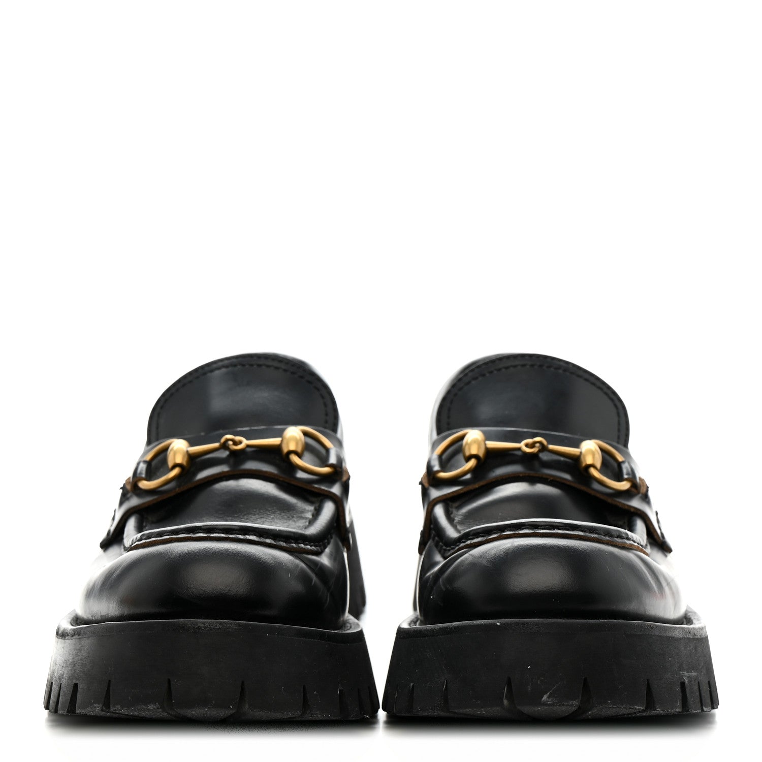 Cordovan Lux Womens Harald Horsebit 25mm Platform Loafers 39 Black