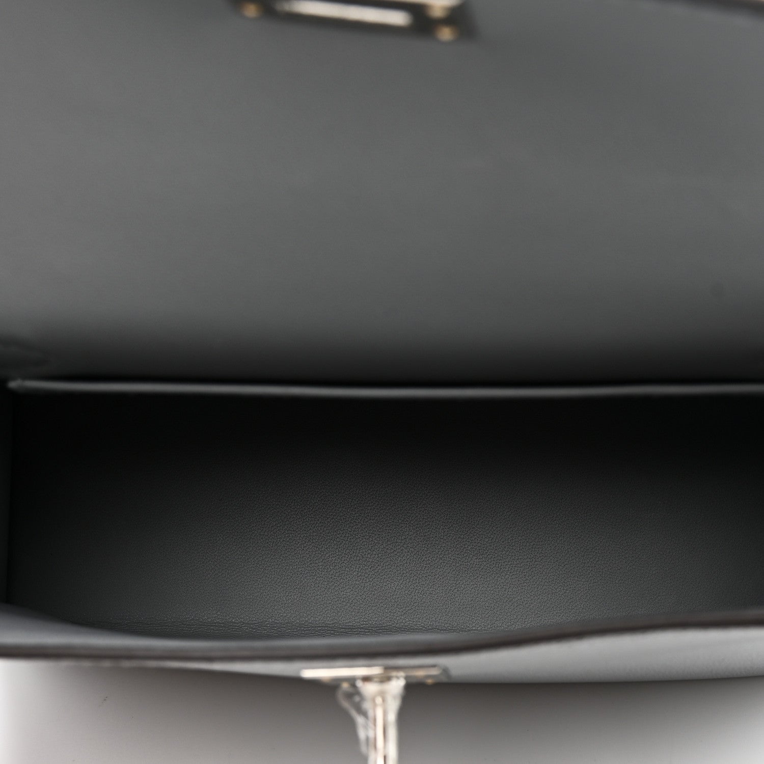 Madame Calfskin Mini Kelly Sellier 20 Gris Pantin