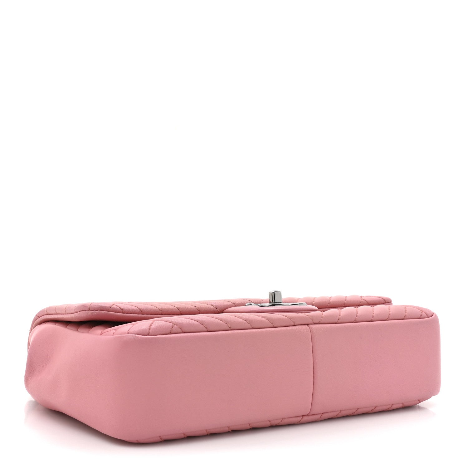 Lambskin Quilted Medium CC Crossing Flap Pink