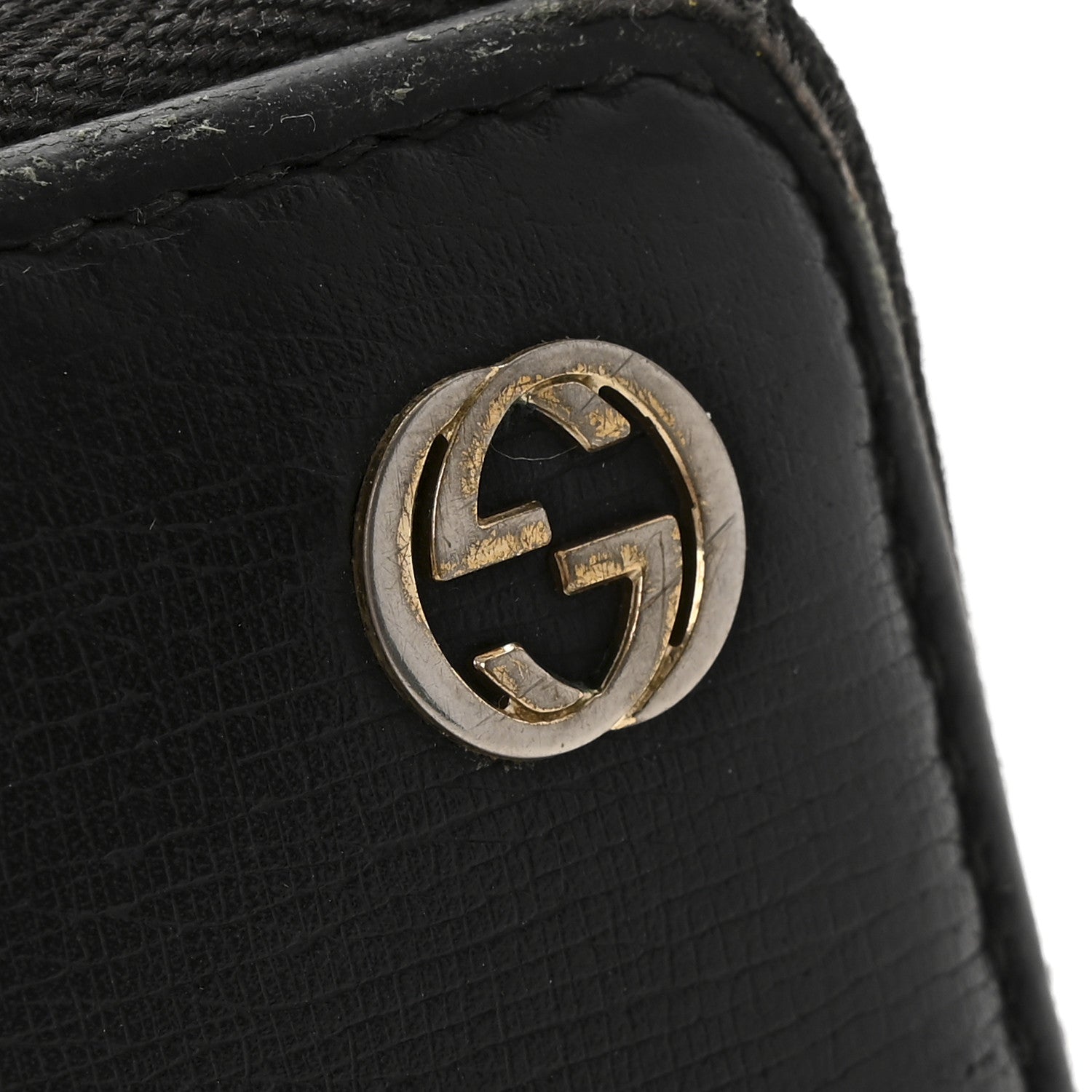 Calfskin GG Zip Around Wallet Black