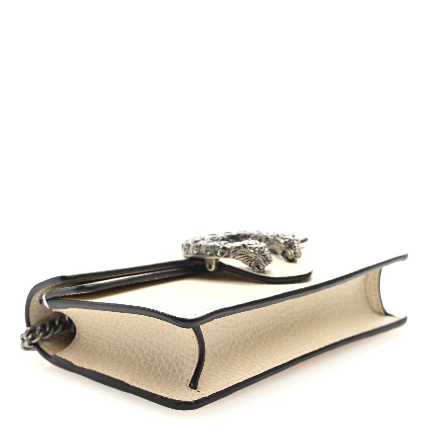 Dollar Calfskin Crystal Super Mini Dionysus Shoulder Bag Mystic White Black Diamond