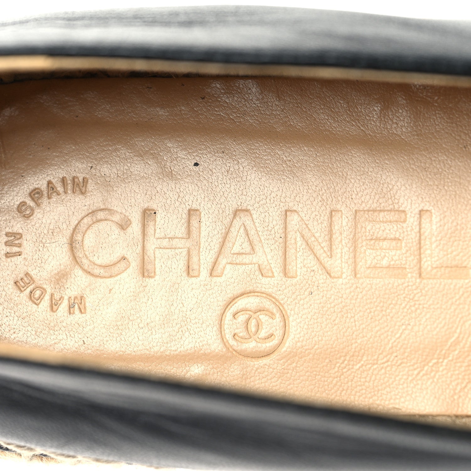 Lambskin CC Espadrilles 36 Black