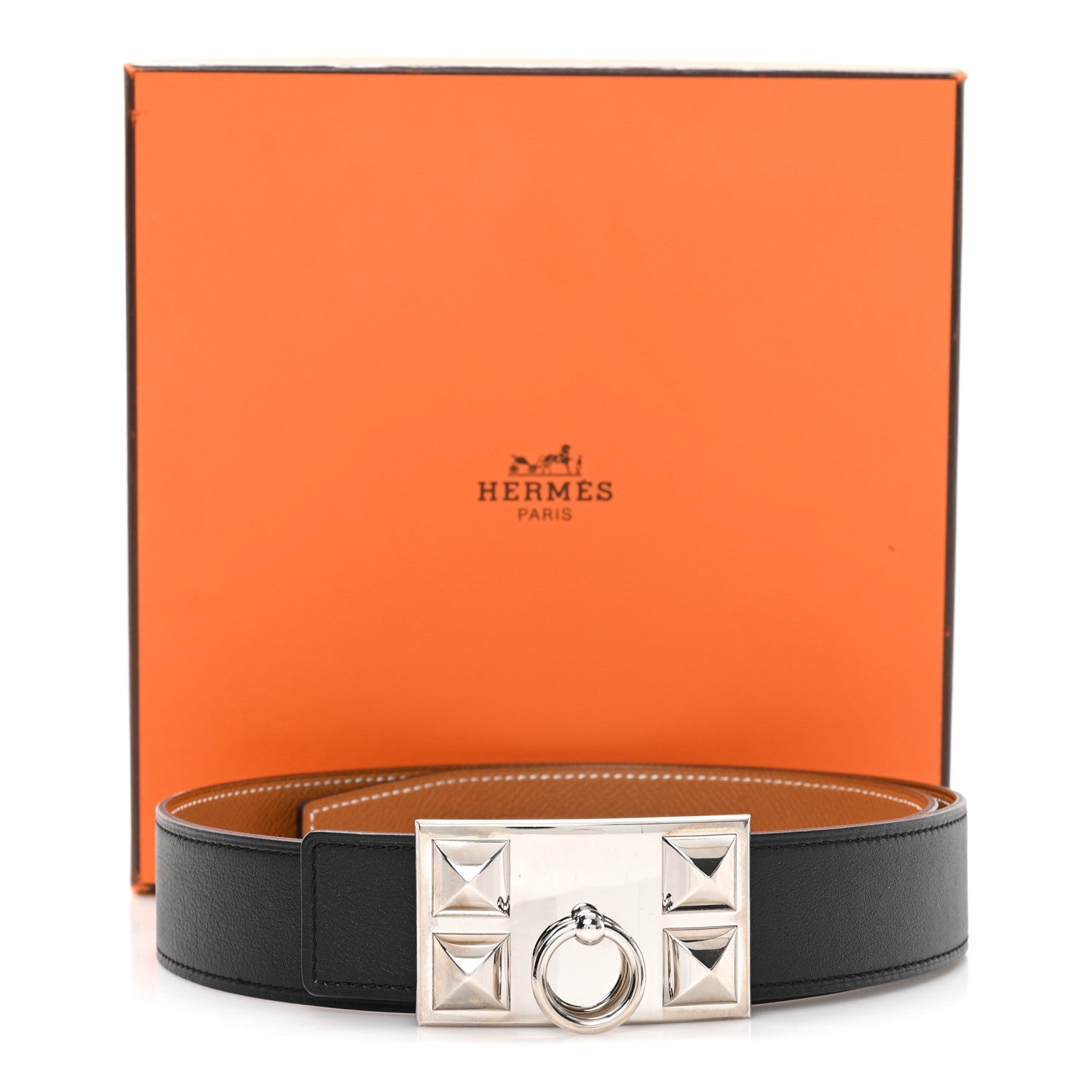 Epsom Swift 24mm Collier De Chien CDC Belt 75 30 Gold Black