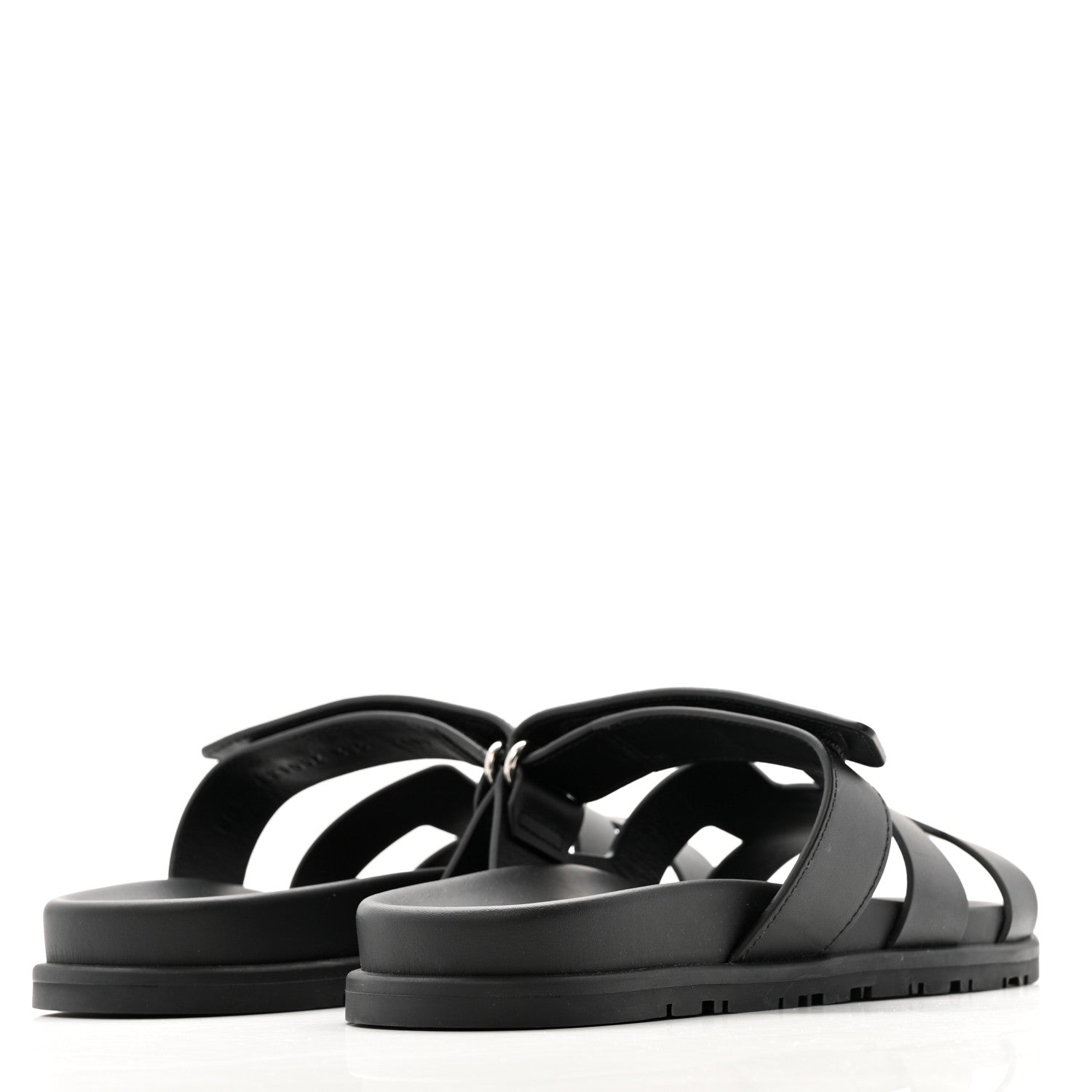 Calfskin Womens Chypre Sandals 38.5 Black