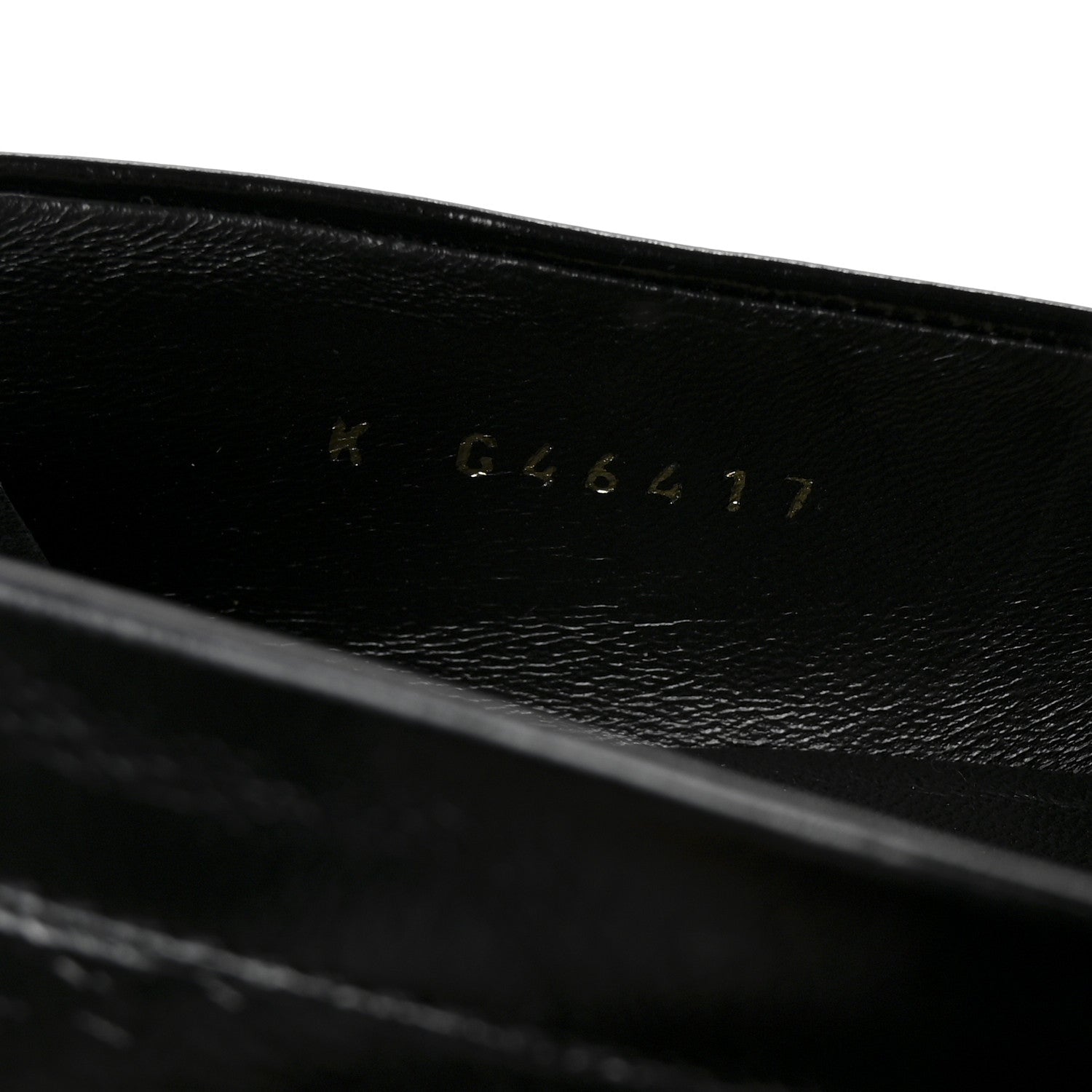 Calfskin CC Moccasin Loafers 38.5 Black