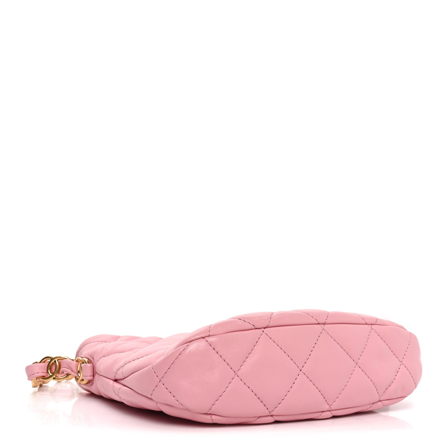 Lambskin Quilted CC Links Hobo Light Pink