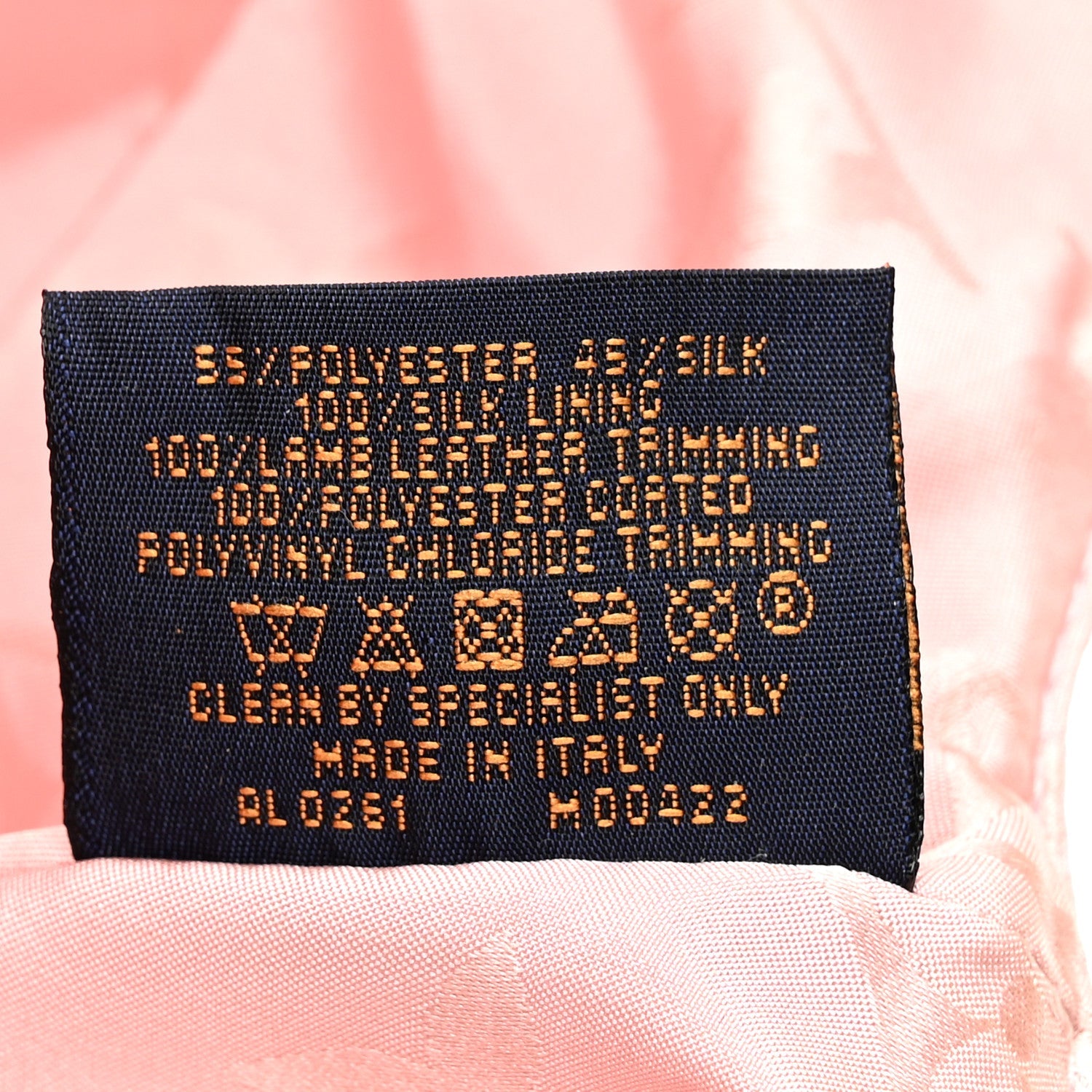Polyester Silk Monogram LV Get Ready Cap M Pink