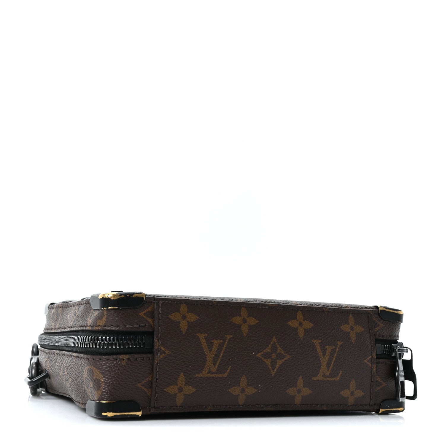 Monogram Macassar Handle Soft Trunk Black