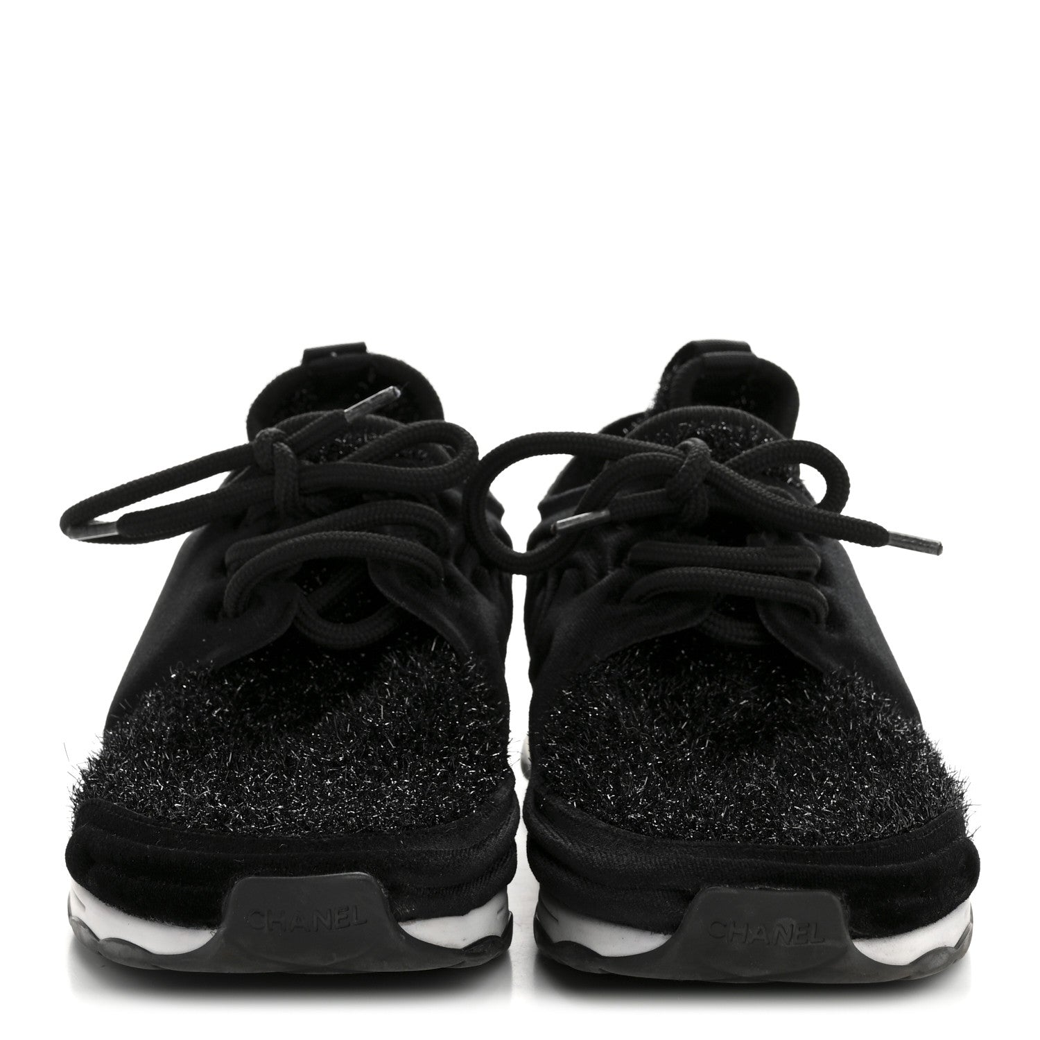 Stretch Fabric Womens CC Sneakers 37.5 Black
