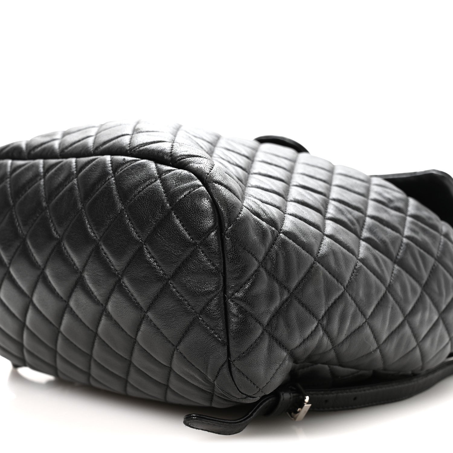 Lambskin Quilted Large Urban Spirit Backpack Black