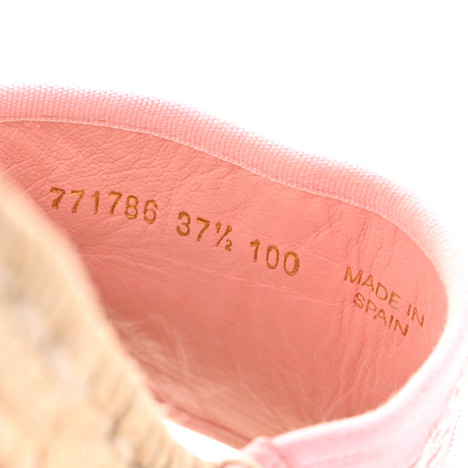 Canvas Interlocking G Damita Espadrille Sandals 37.5 Wild Rose