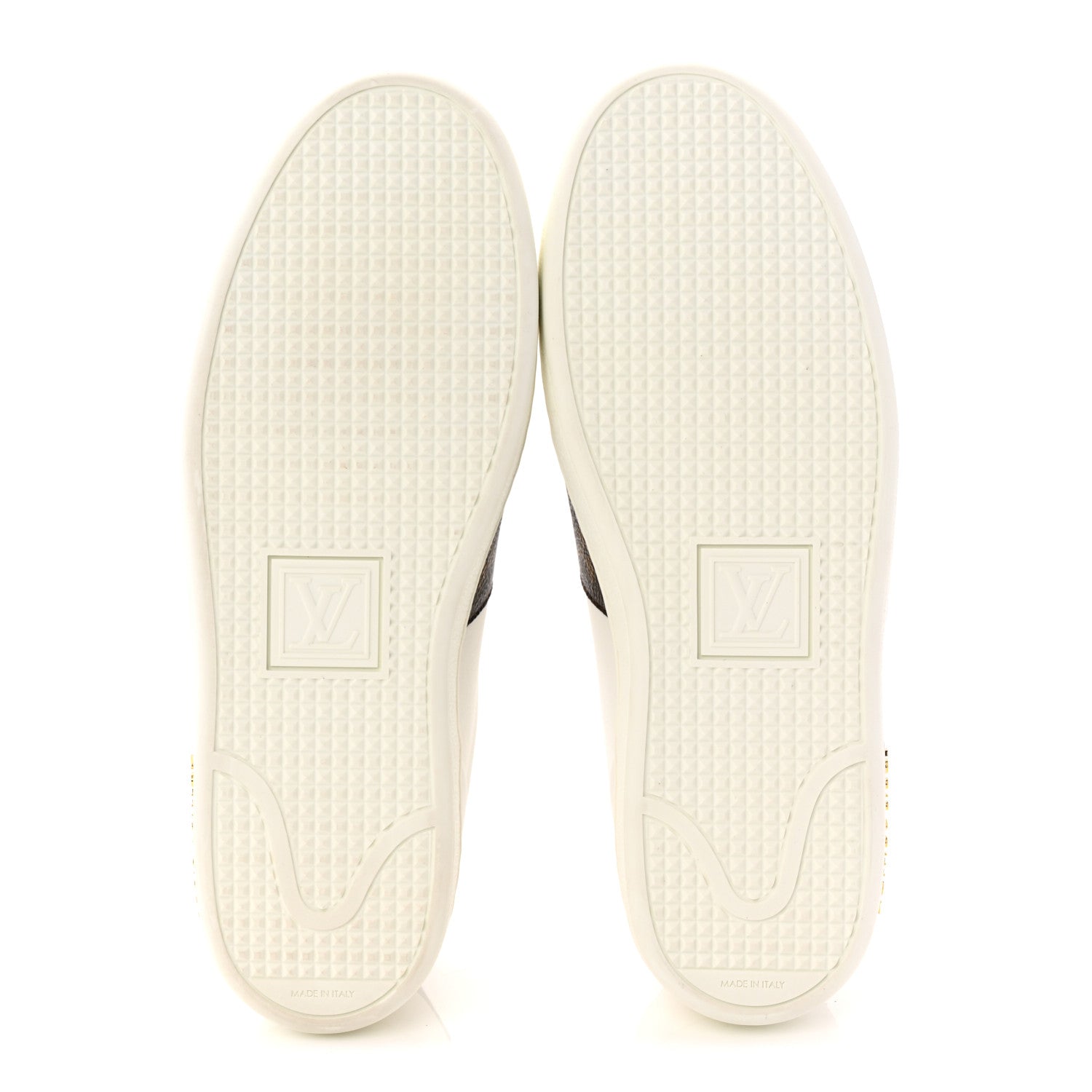 Calfskin Monogram Stud Front Row Sneaker 39 White