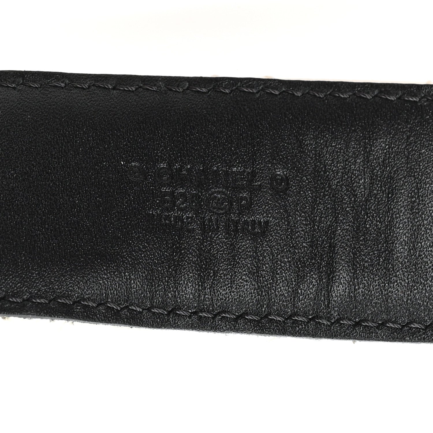 Caviar Quilted CC Chain Belt 80 32 White