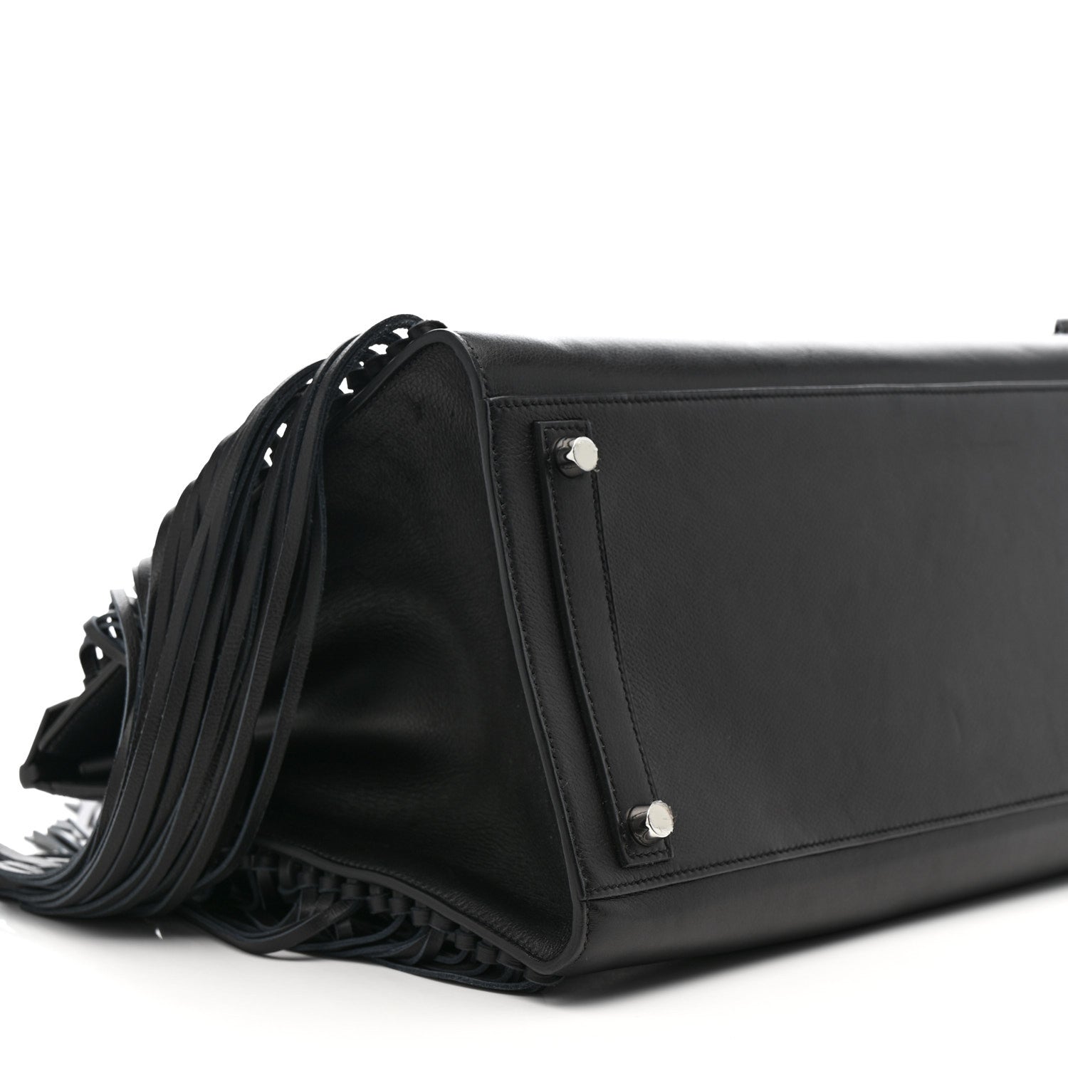 Evergrain Birkin Sellier Anate Fringed 35 Black