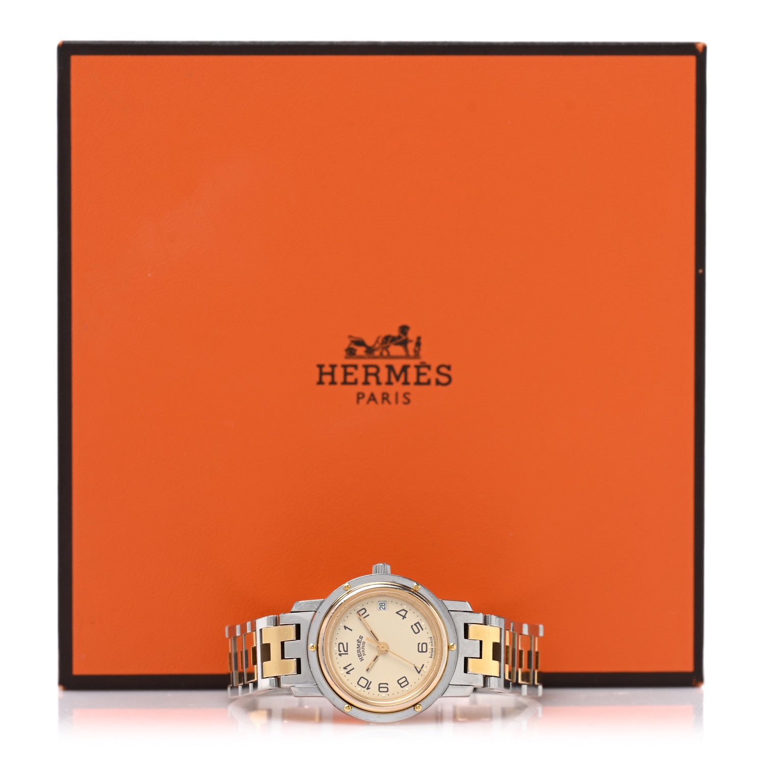 Stainless Steel 24mm Clipper Quartz Watch Gold