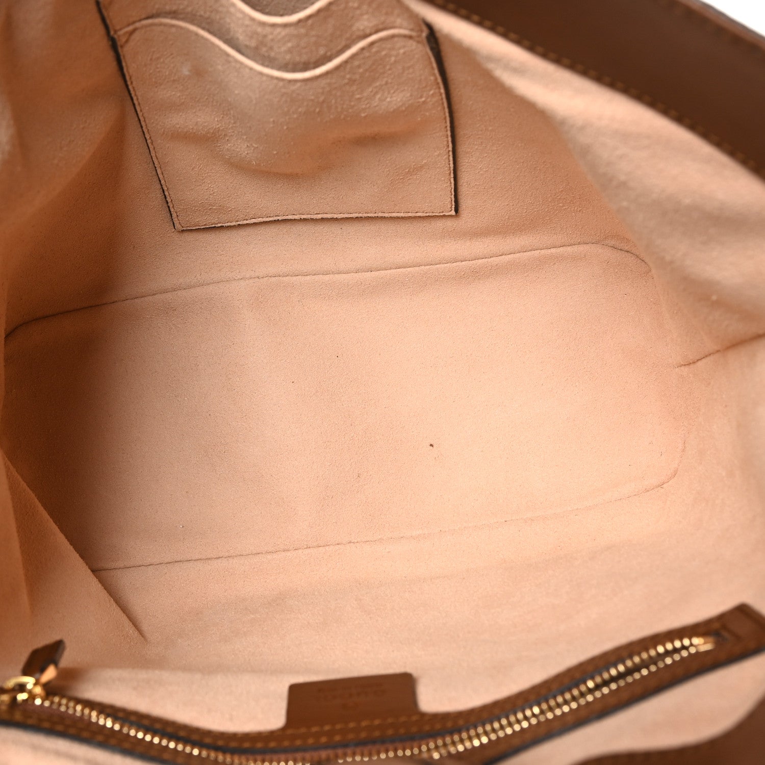 Soft GG Supreme Monogram Small Crossbody Tote Beige Cuir