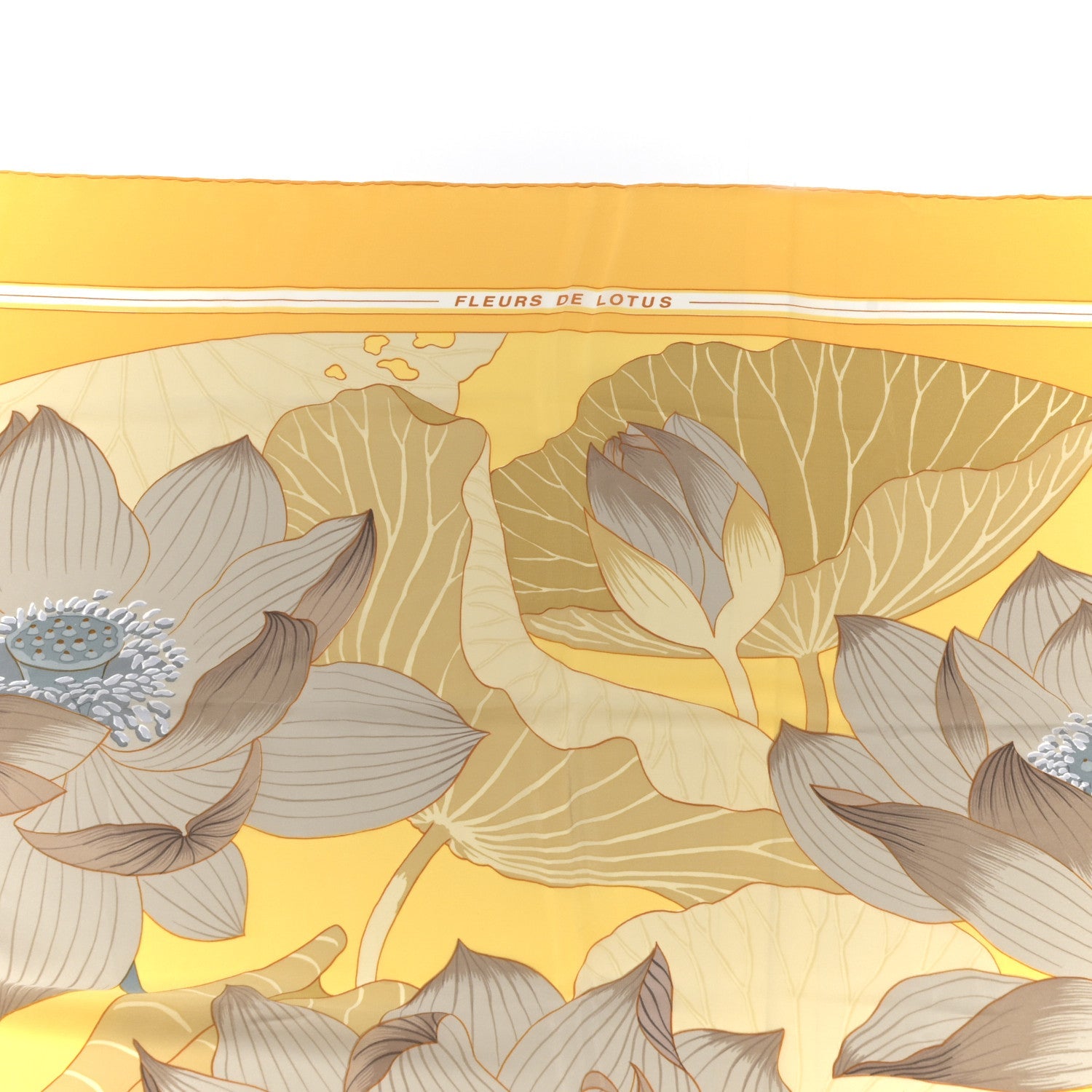 Cashmere Silk Fleurs de Lotus Scarf 140