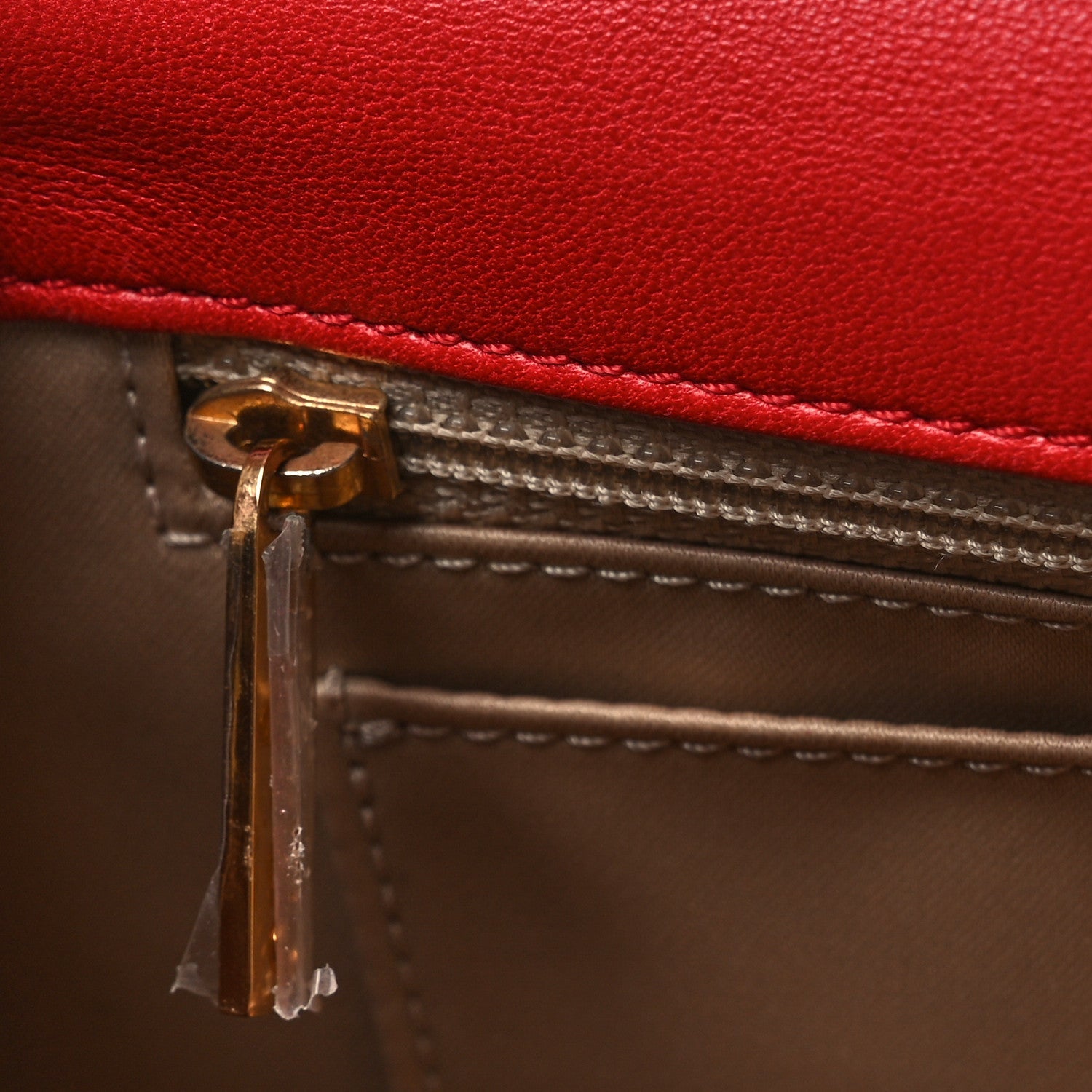 Lambskin Quilted Large Golden Class Flap Red