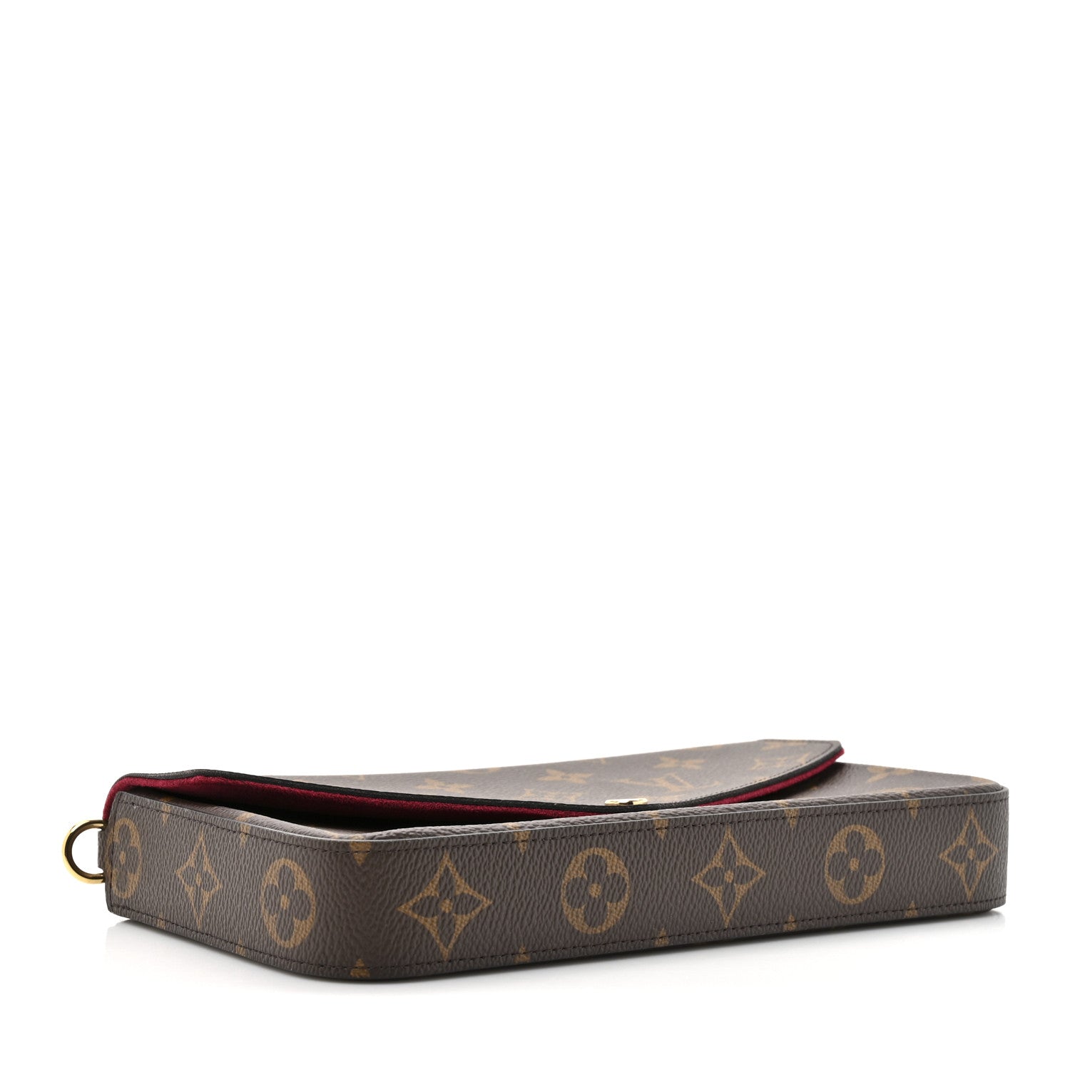 Monogram Pochette Felicie Chain Wallet Fuchsia