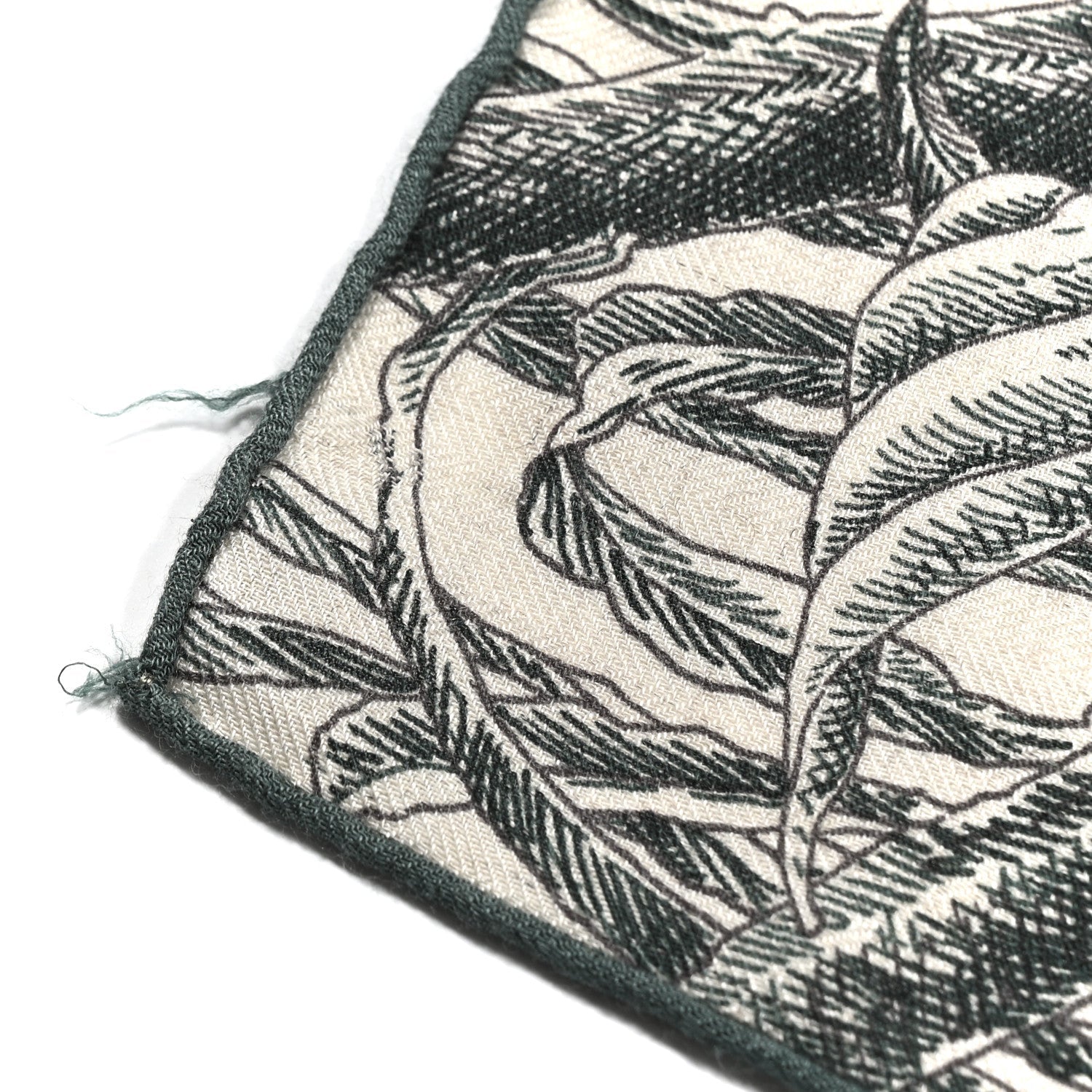 Cashmere Silk All 'Orto Botanico Di Palermo Shawl 140 Vert Loden Naturel Encre