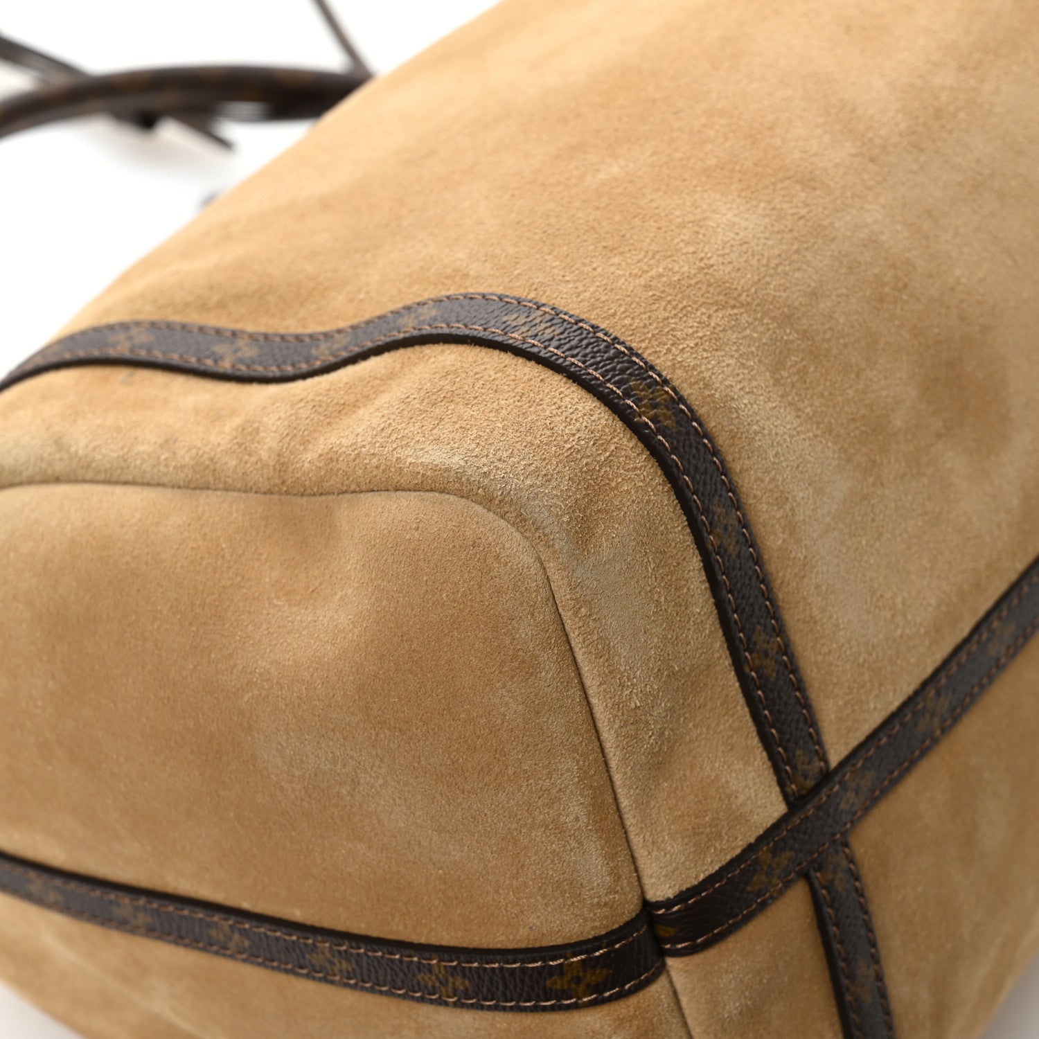 Suede Monogram Express MM Hazelnut