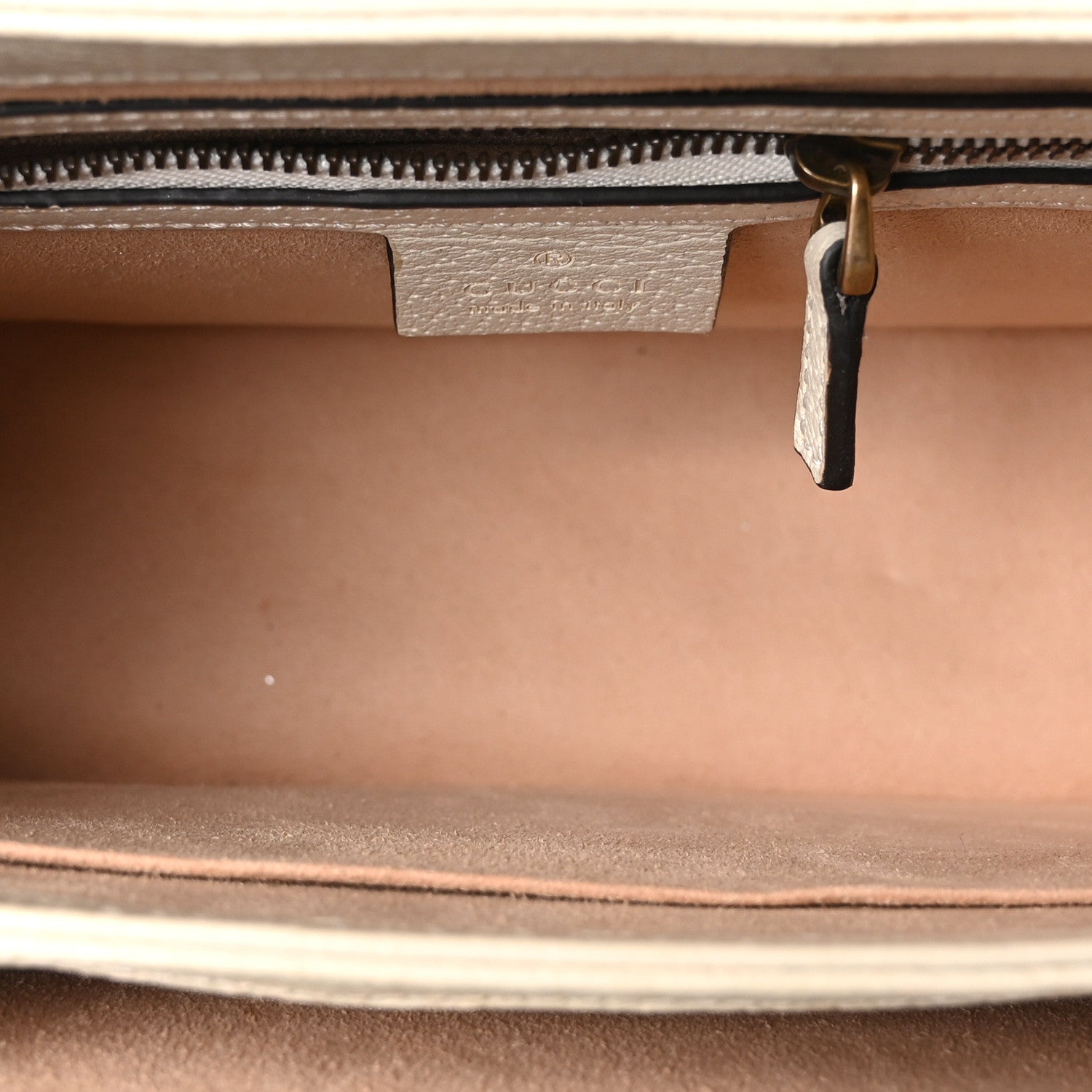 GG Supreme Monogram Small Queen Margaret Top Handle Bag White