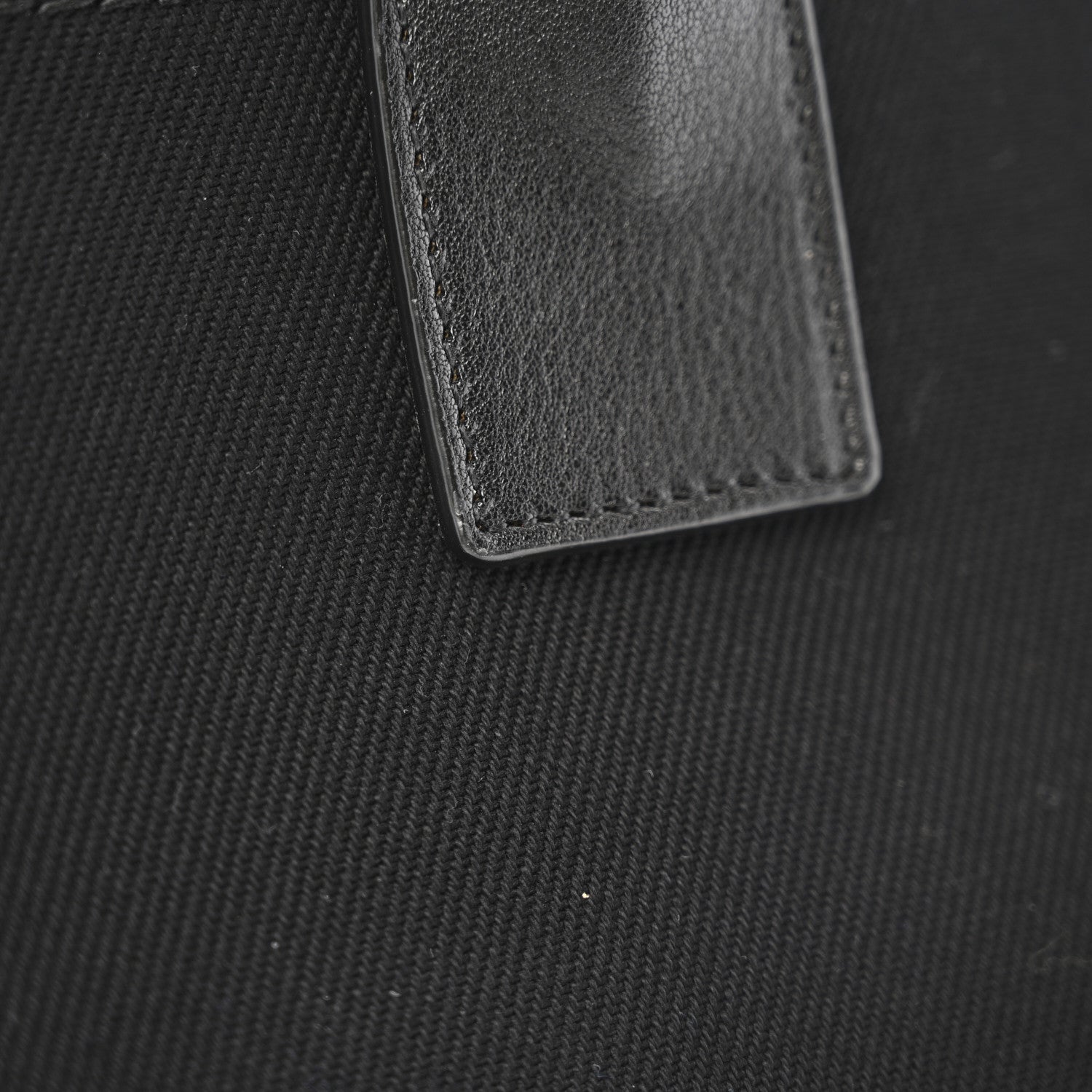 Linen Calfskin Rive Gauche Tote Black