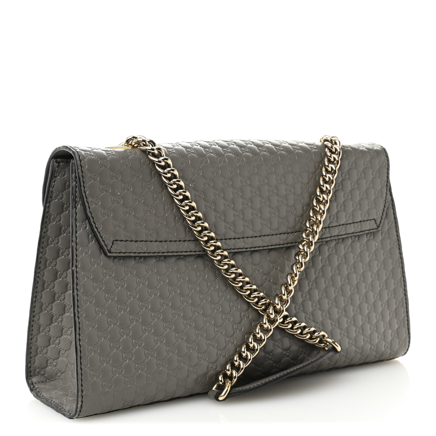 Soft Microguccissima Medium Emily Chain Shoulder Bag Loess