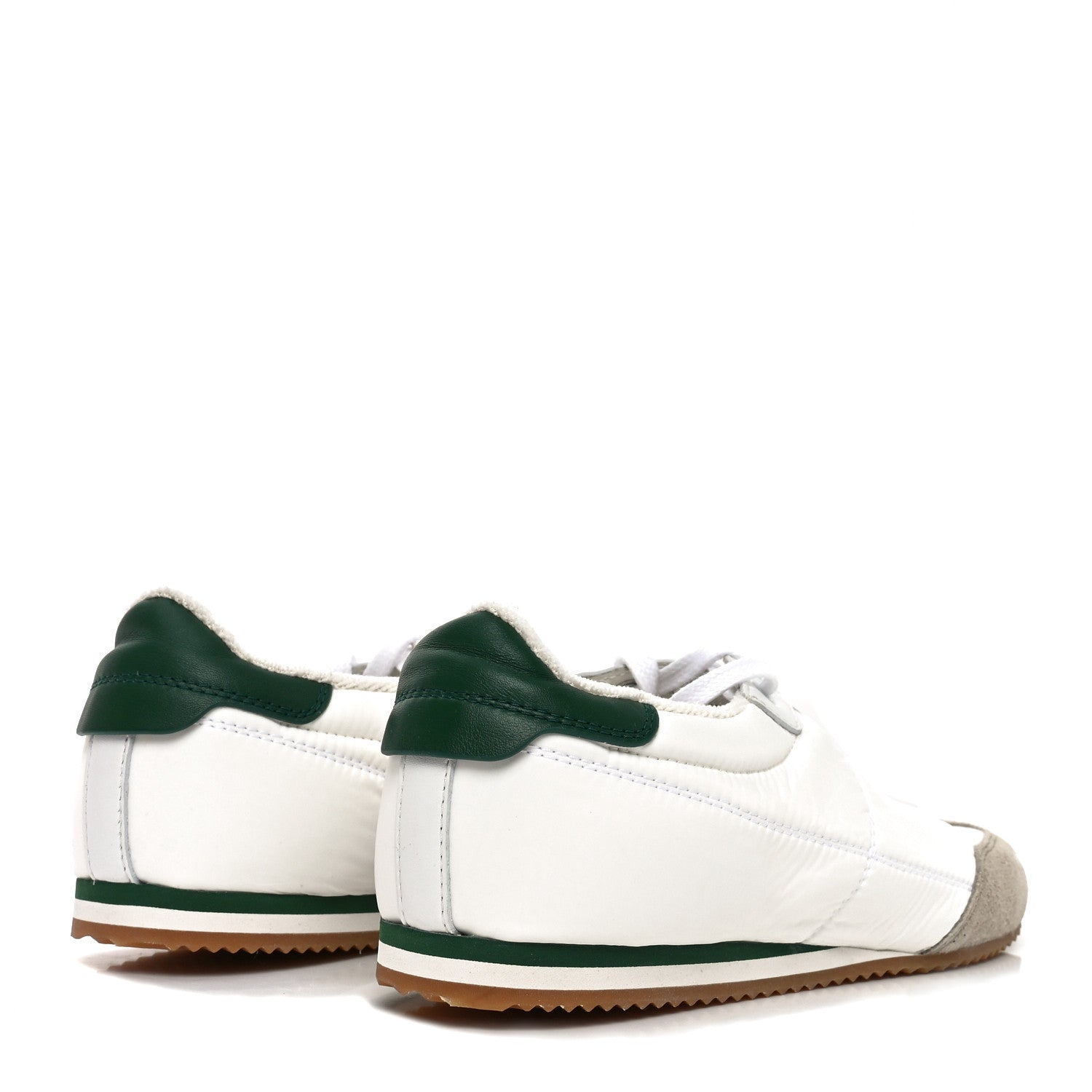 Suede Nylon Aston Sneakers 40 White Green