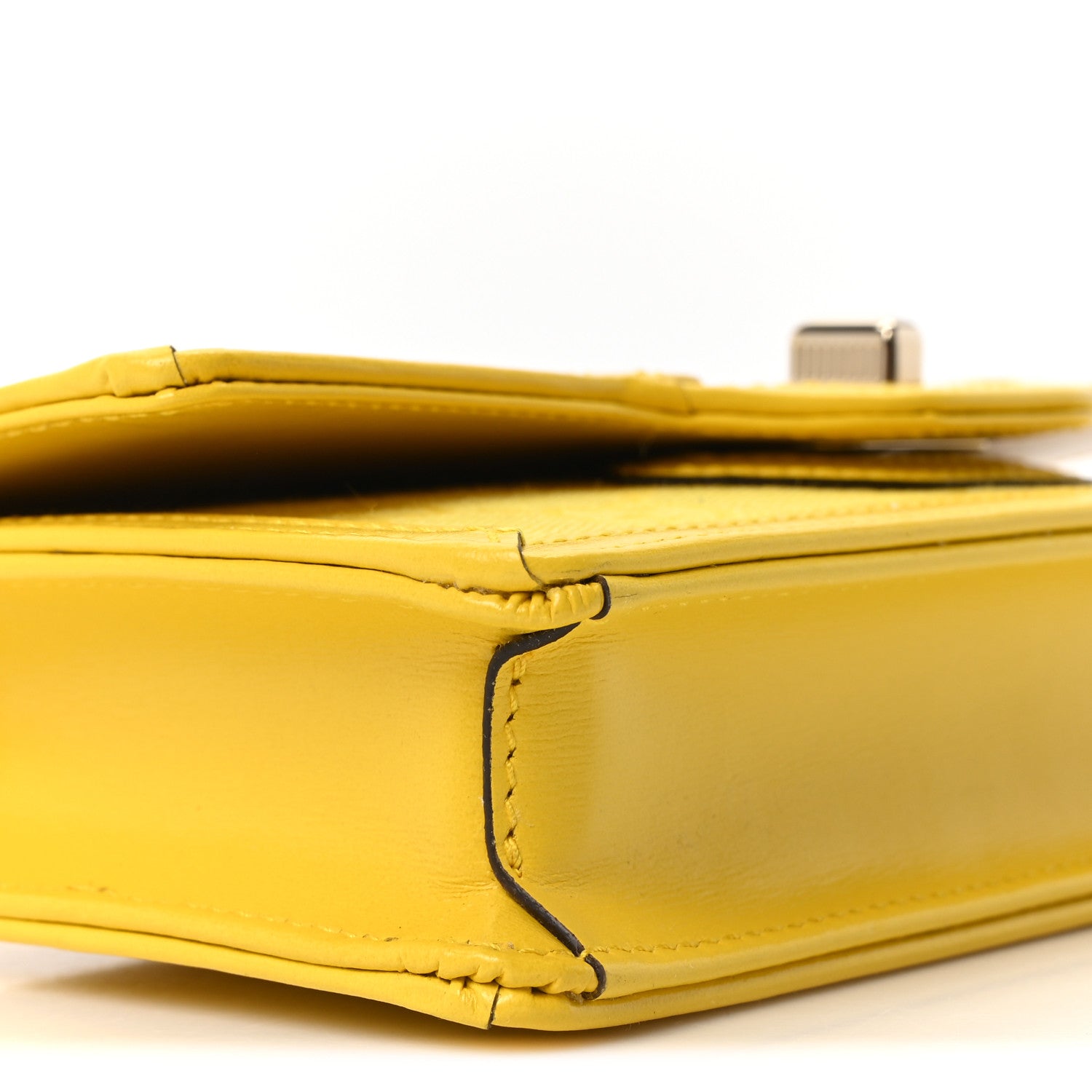 GG Monogram Scratch Lux Calfskin Mini Luce Shoulder Bag Yellow