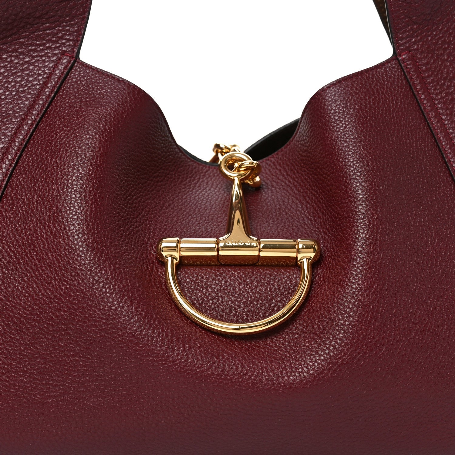 Grained Calfskin Softbit Maxi Shoulder Bag Rosso