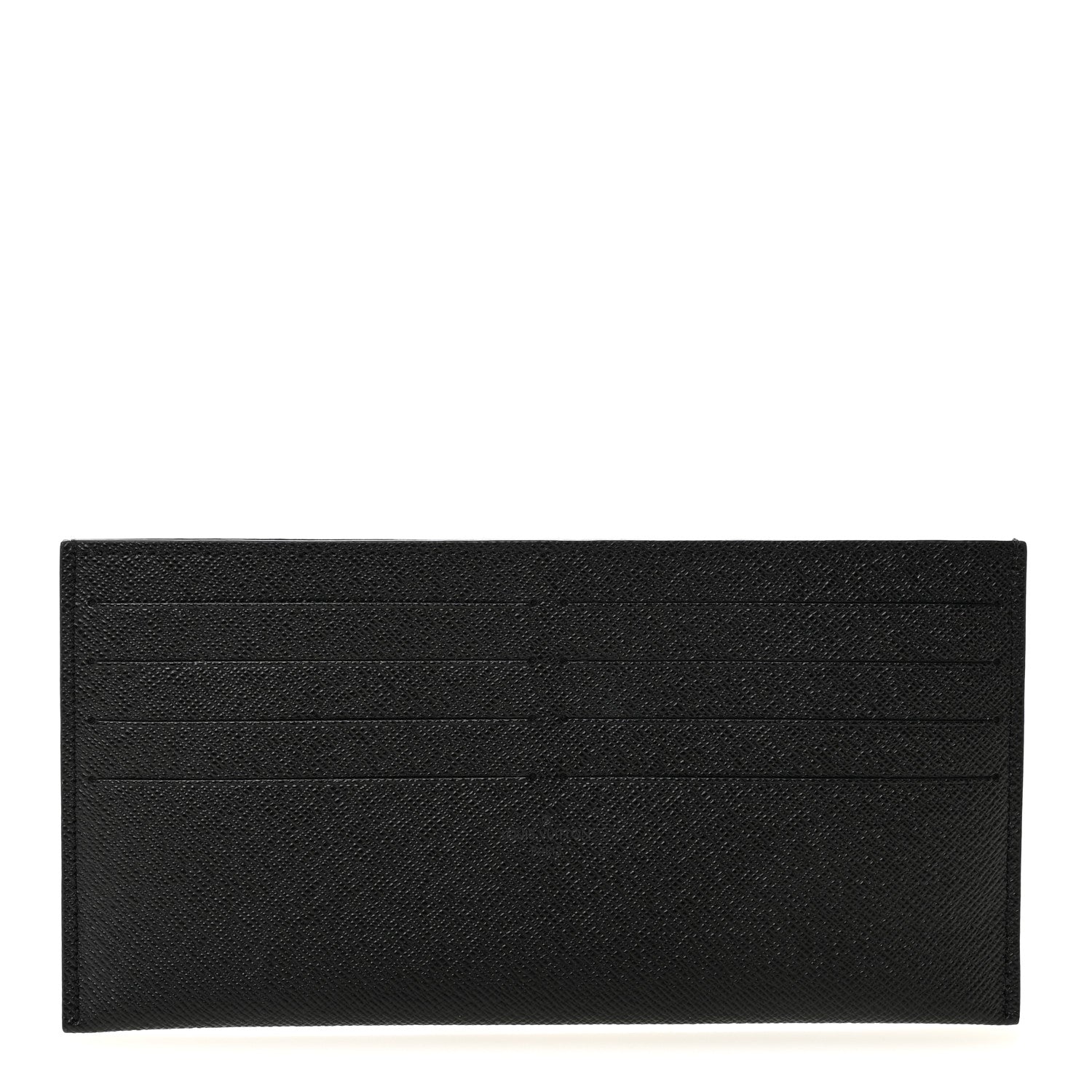 Calfskin Felicie Chain Wallet Card Holder Insert Black