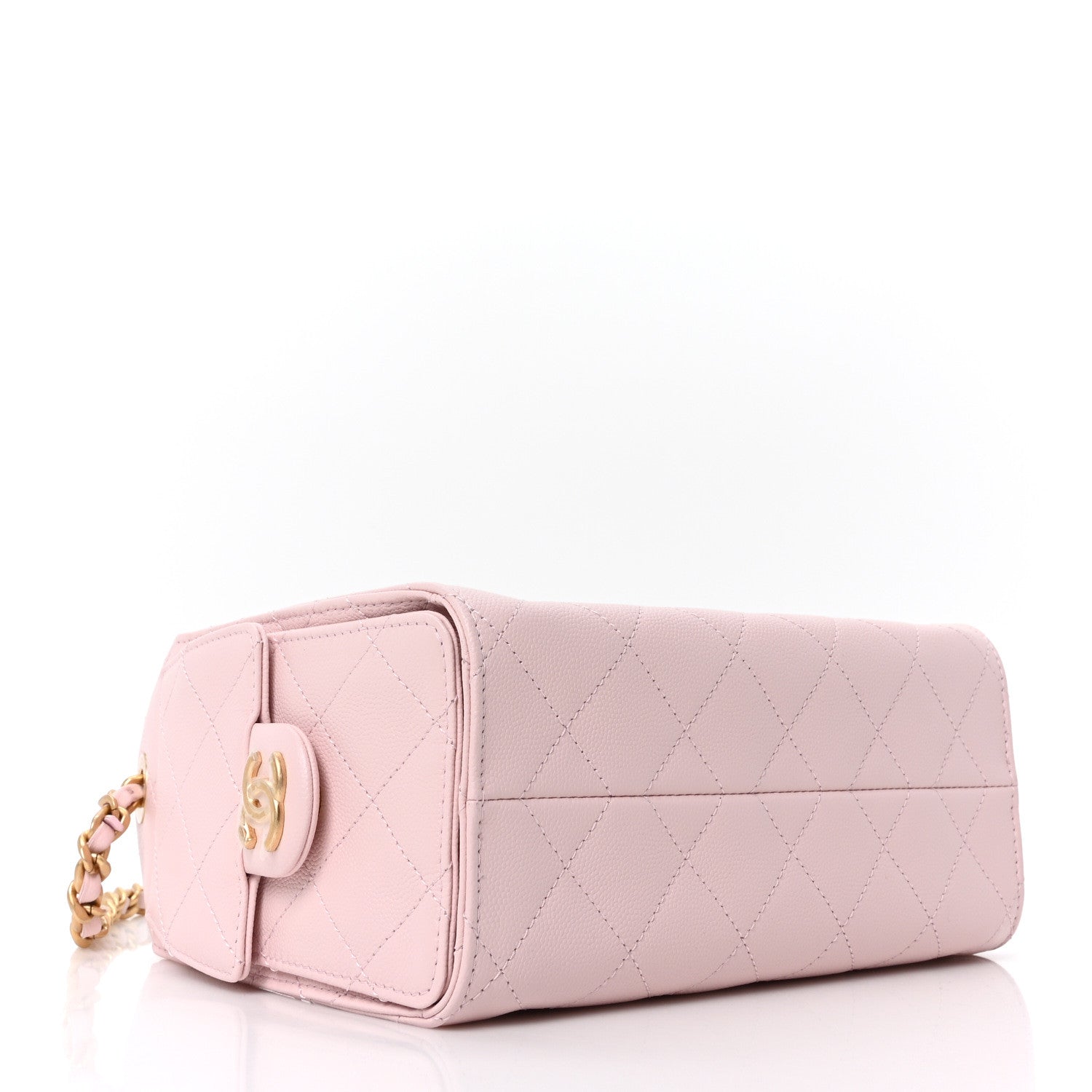 Caviar Quilted Mini Chanel 25 Handbag Light Pink