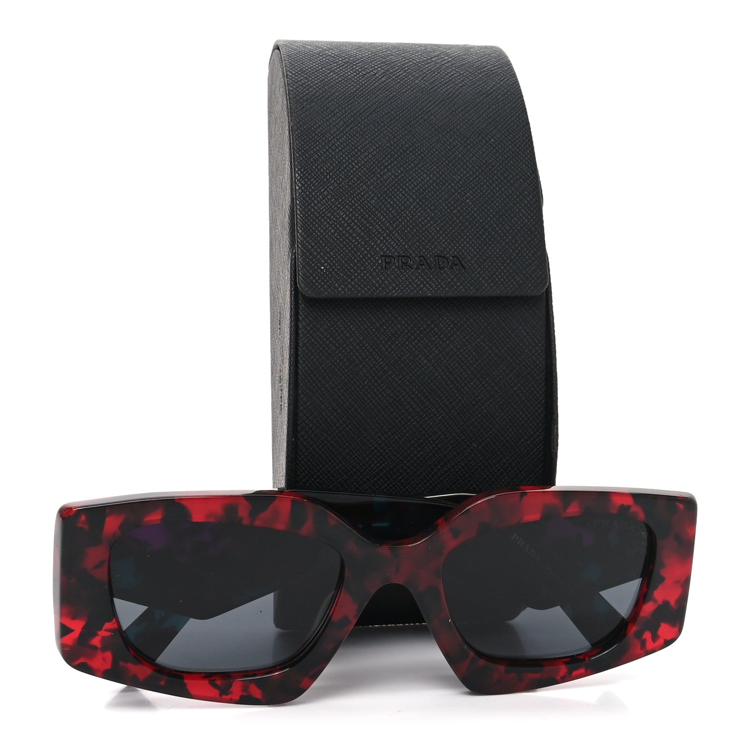 Acetate Square Sunglasses SPR 15Y-F Scarlet Tortoise