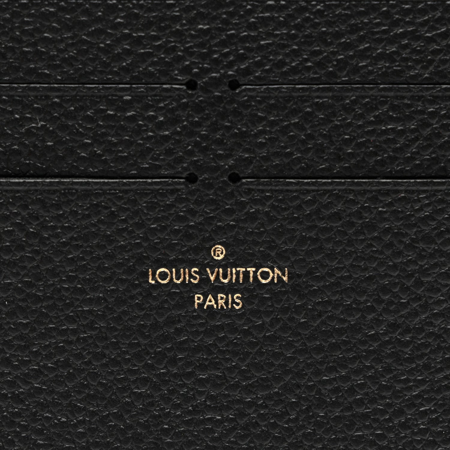 Calfskin Felicie Chain Wallet Card Holder Insert Black