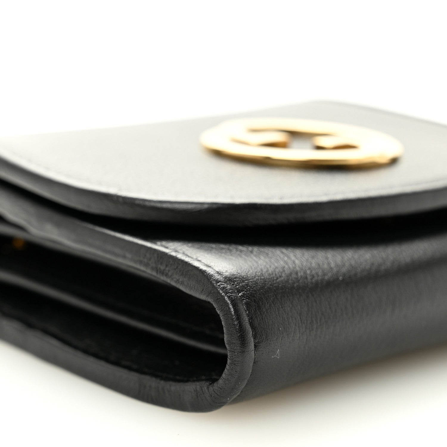 Roxy Calfskin Medium Blondie Chain Wallet Black