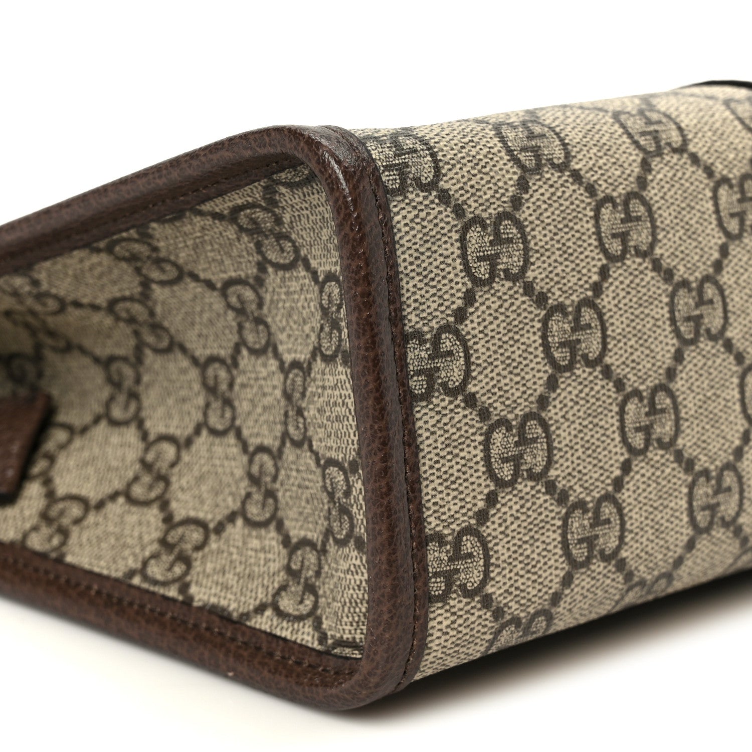 GG Supreme Monogram Web Ophidia GG Toiletry Case Beige New Acero