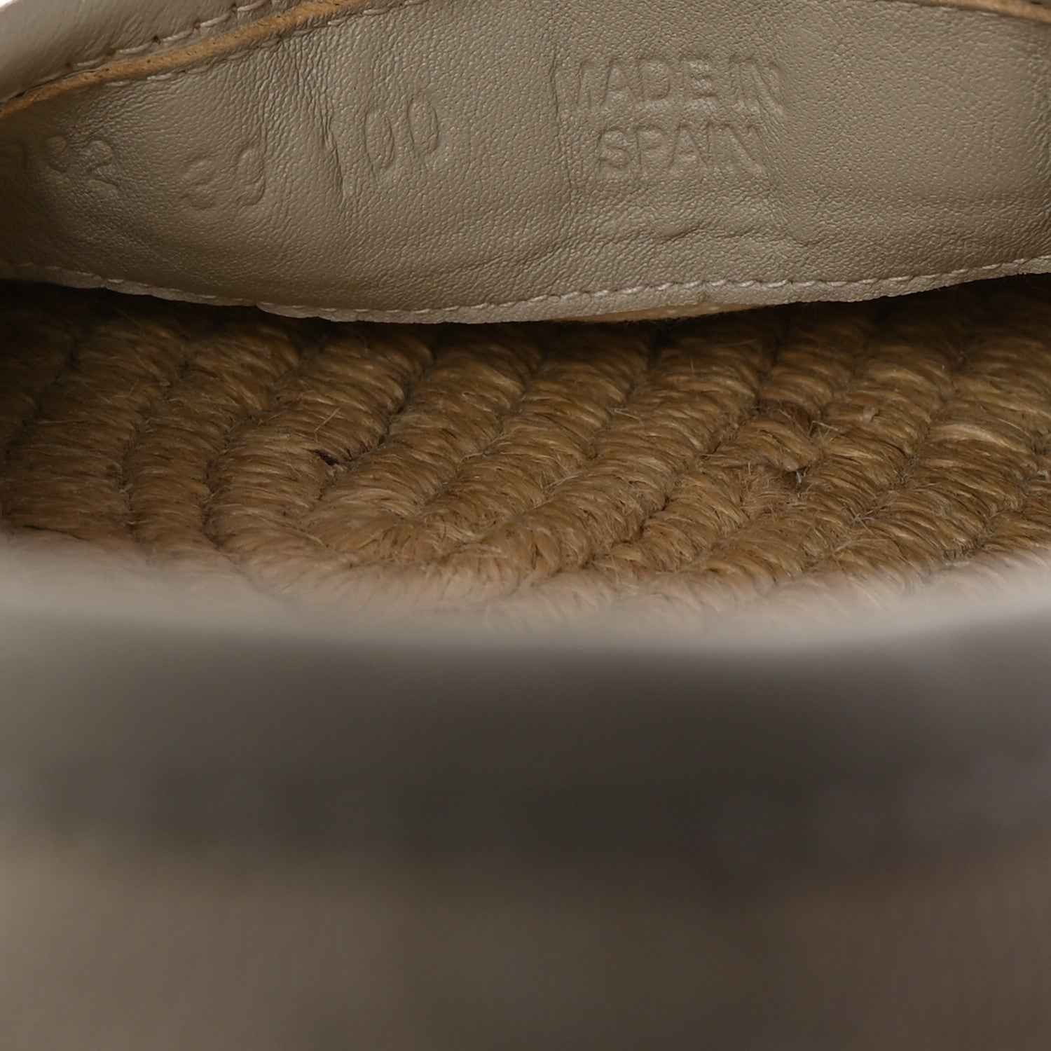 Washed Cotton Miro Soft Calfskin GG Monogram Espadrilles 39 White Mystic White