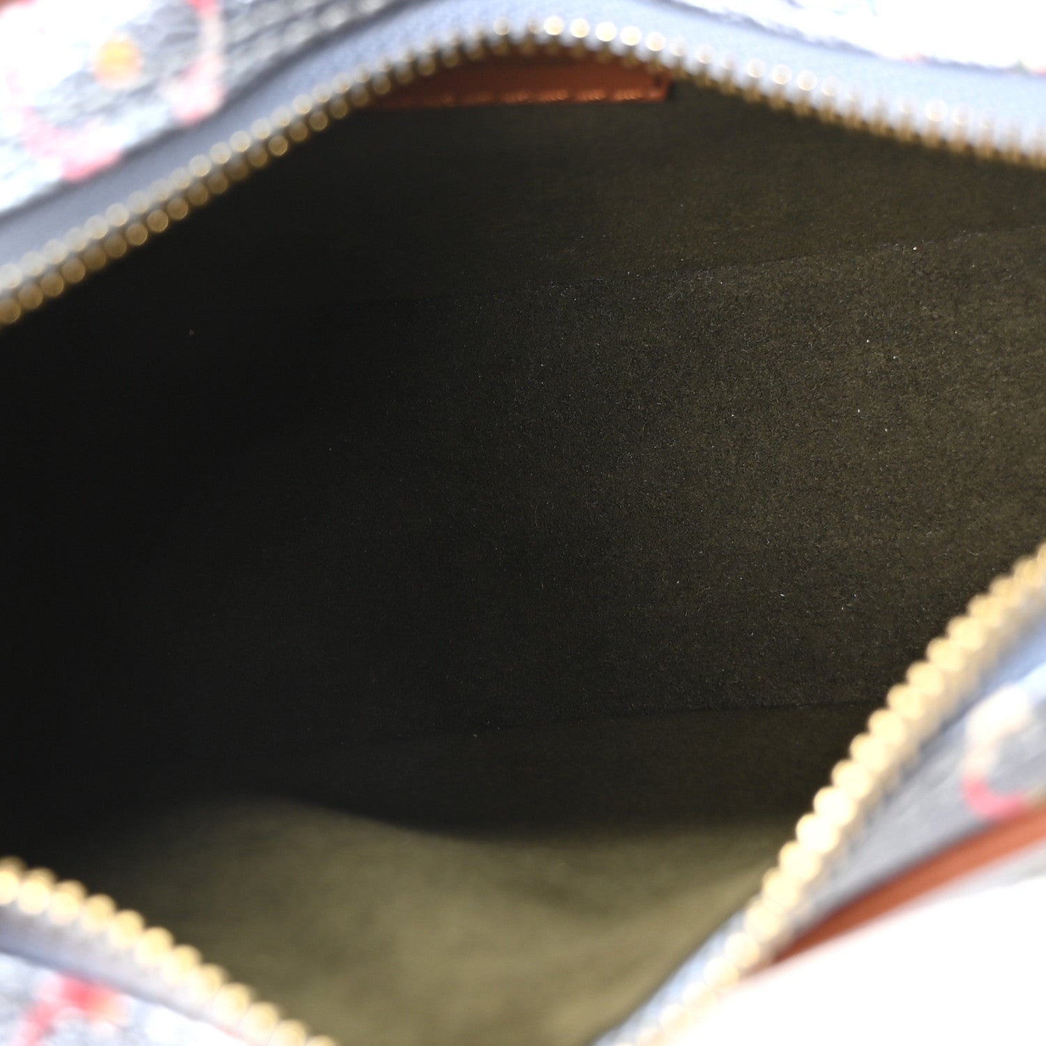 Metallic Monogram LV Garden Loop PM Blue