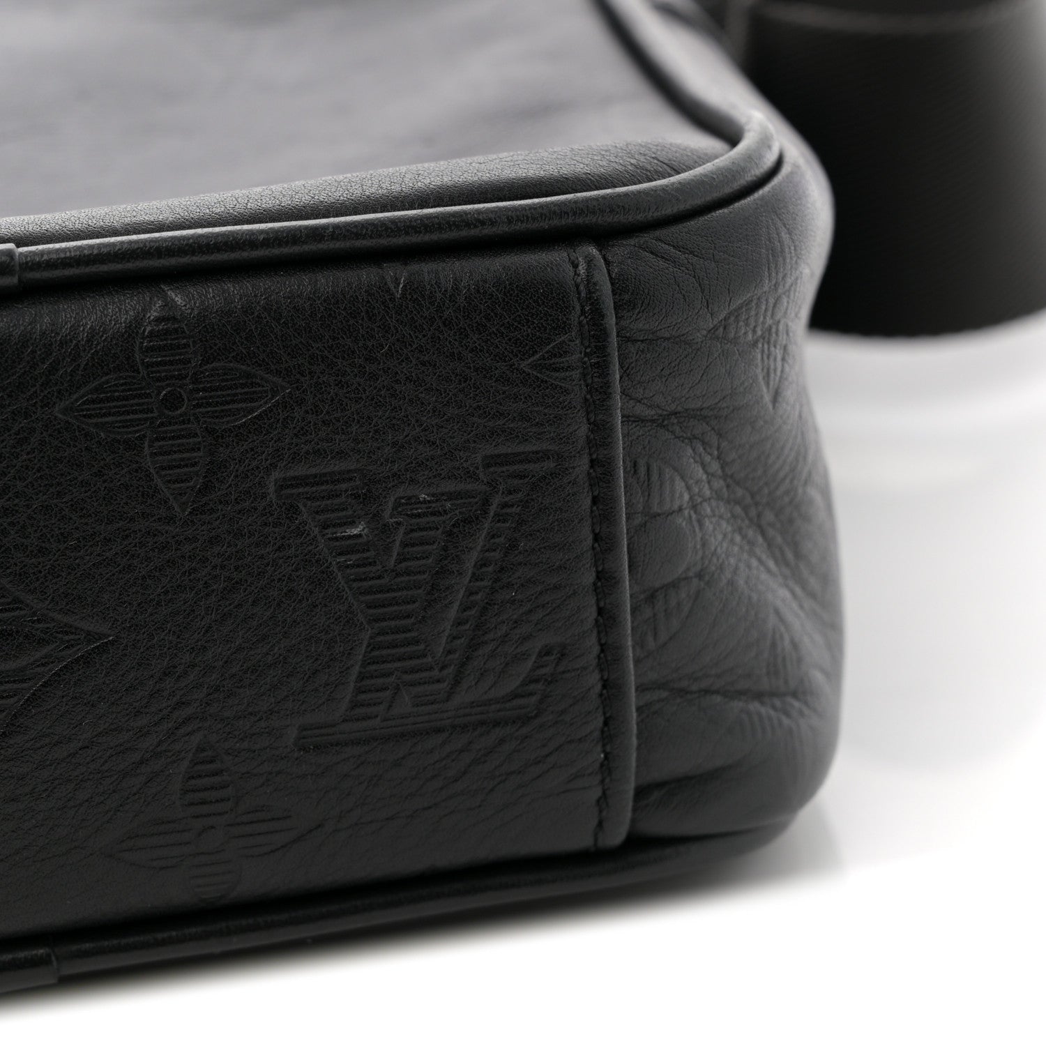 Calfskin Monogram Shadow Danube PM Black