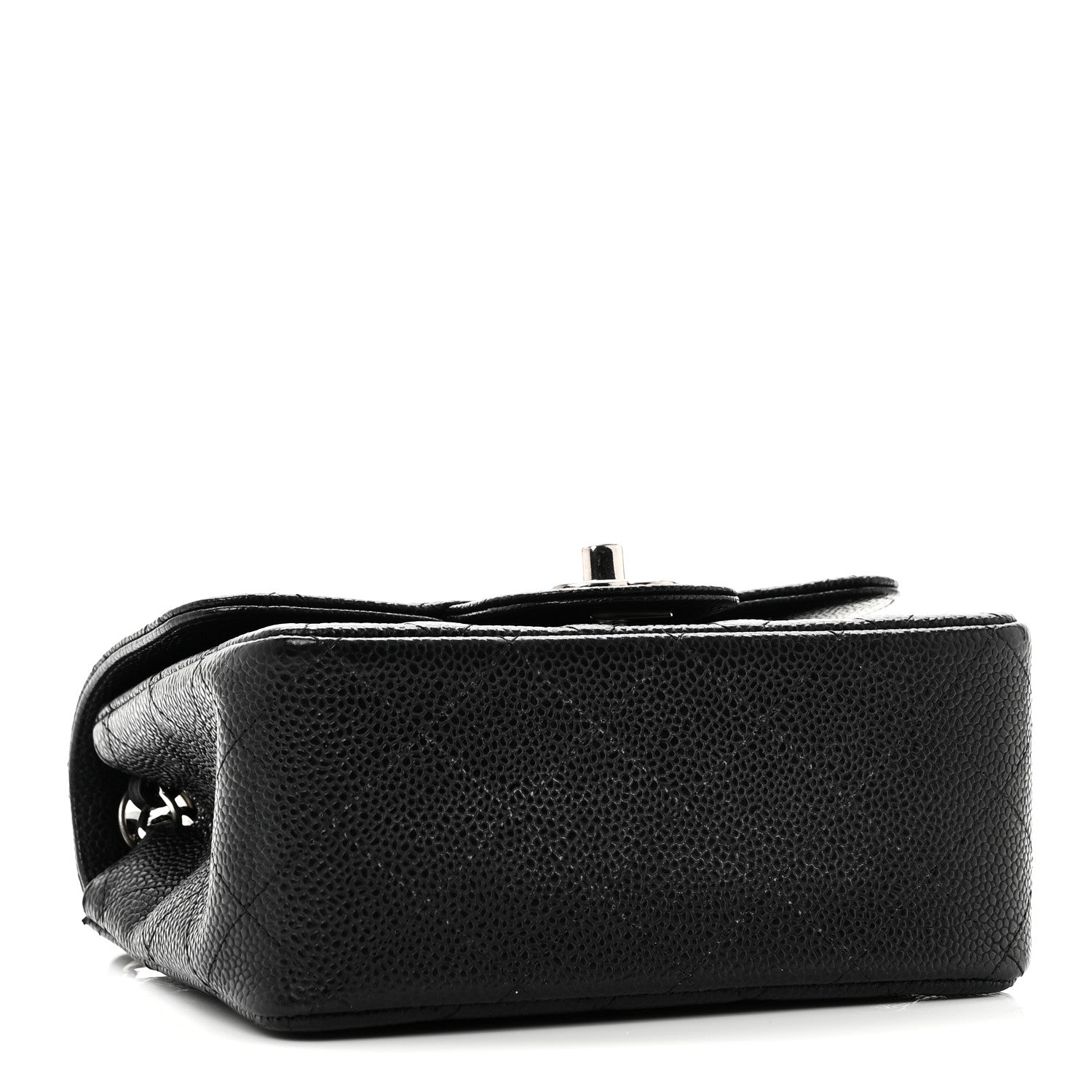Caviar Quilted Mini Square Flap Black