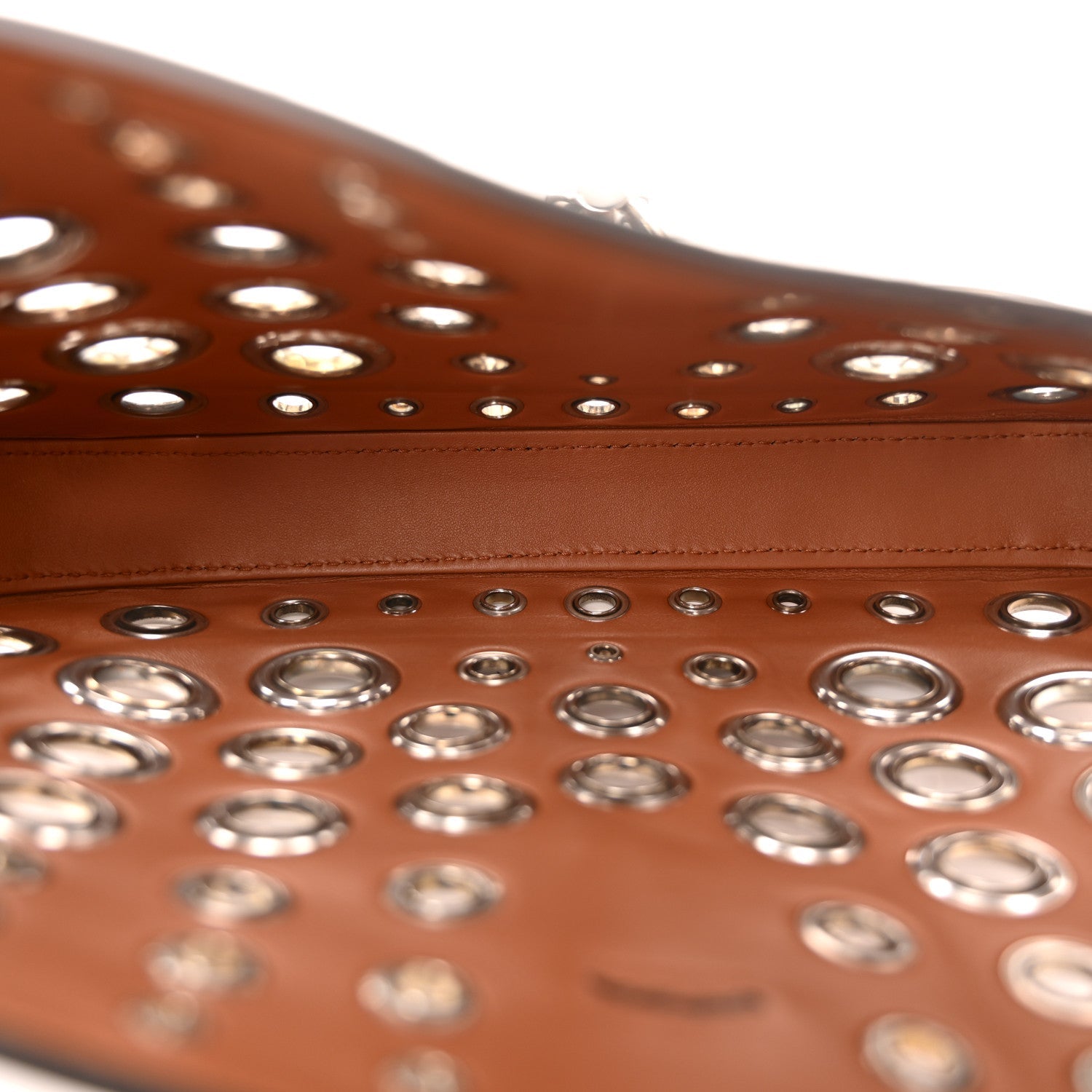 Calfskin Ha Ha Ha Jackie 1961 Eyelet Hobo Cuir