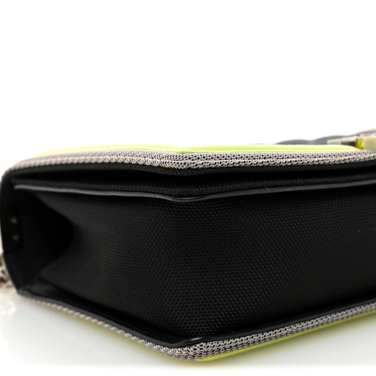 Canvas Quilted New Medium Fluo Boy Flap Black Grey Yellow