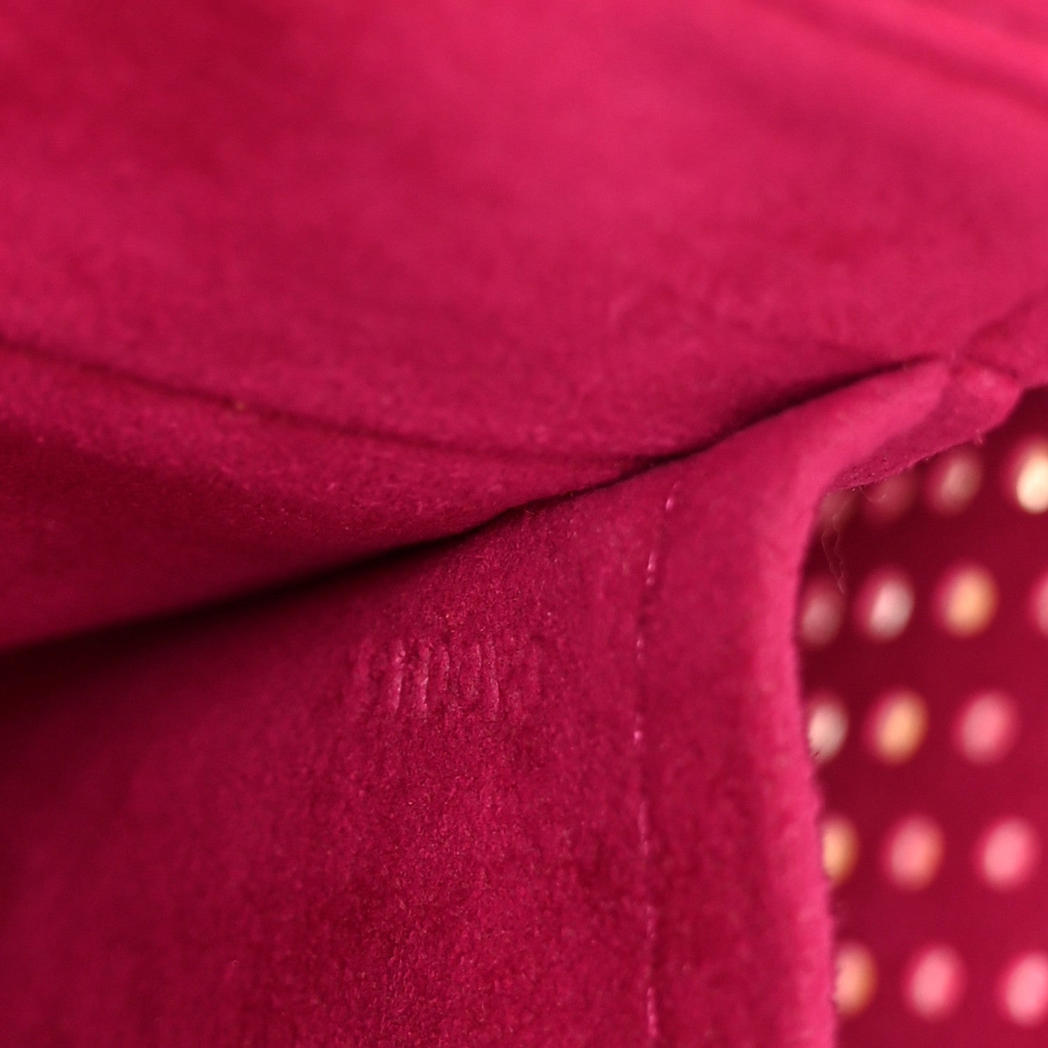 Monogram Perforated Musette Fuchsia