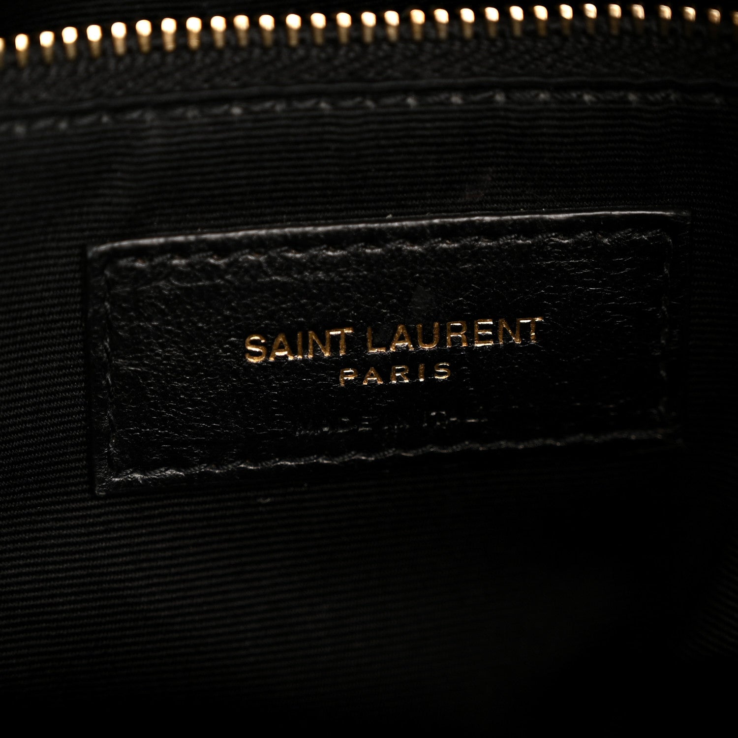 Lambskin Quilted Small Loulou Puffer Monogram Chain Satchel Black