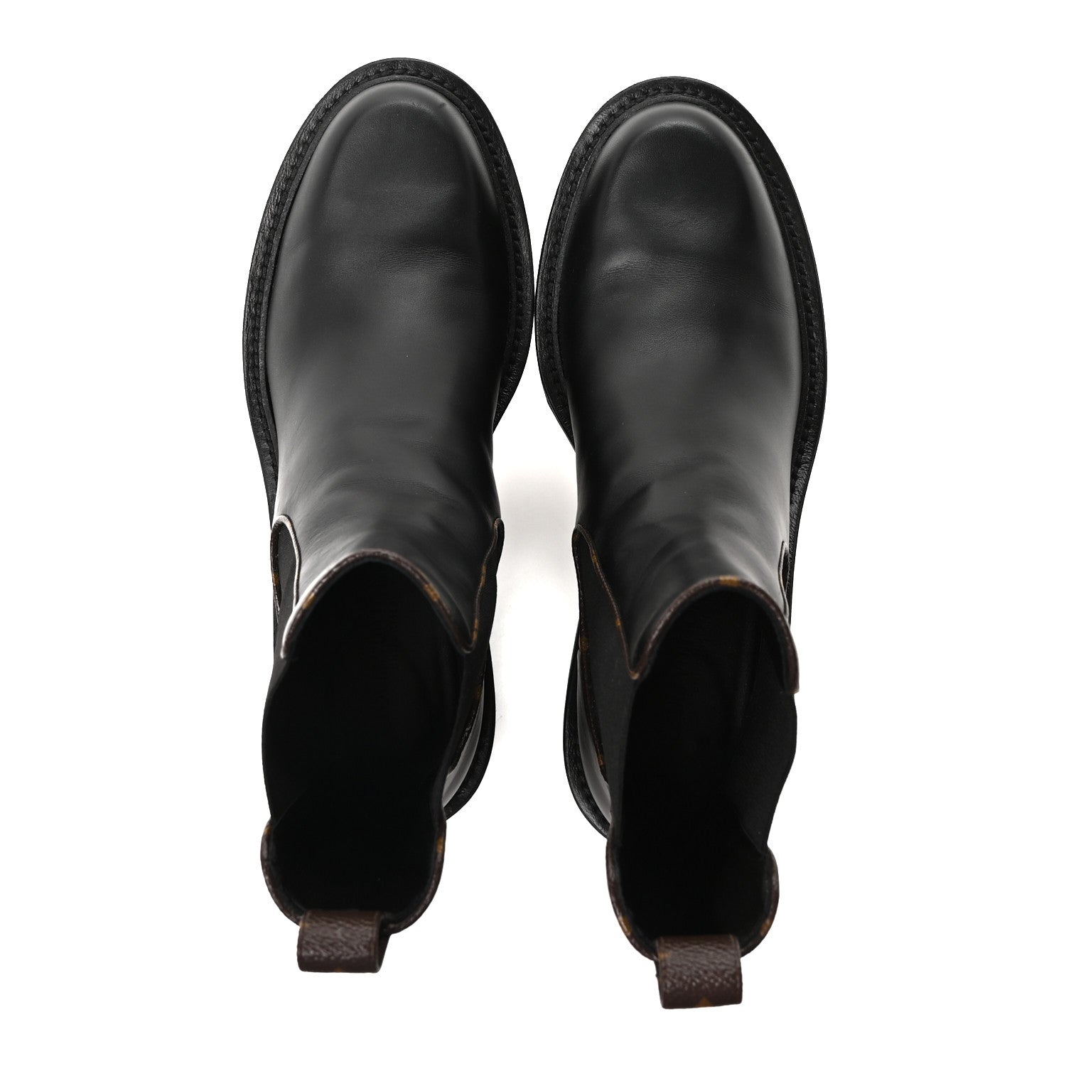 Calfskin Monogram Beaubourg Ankle Boots 39.5 Black