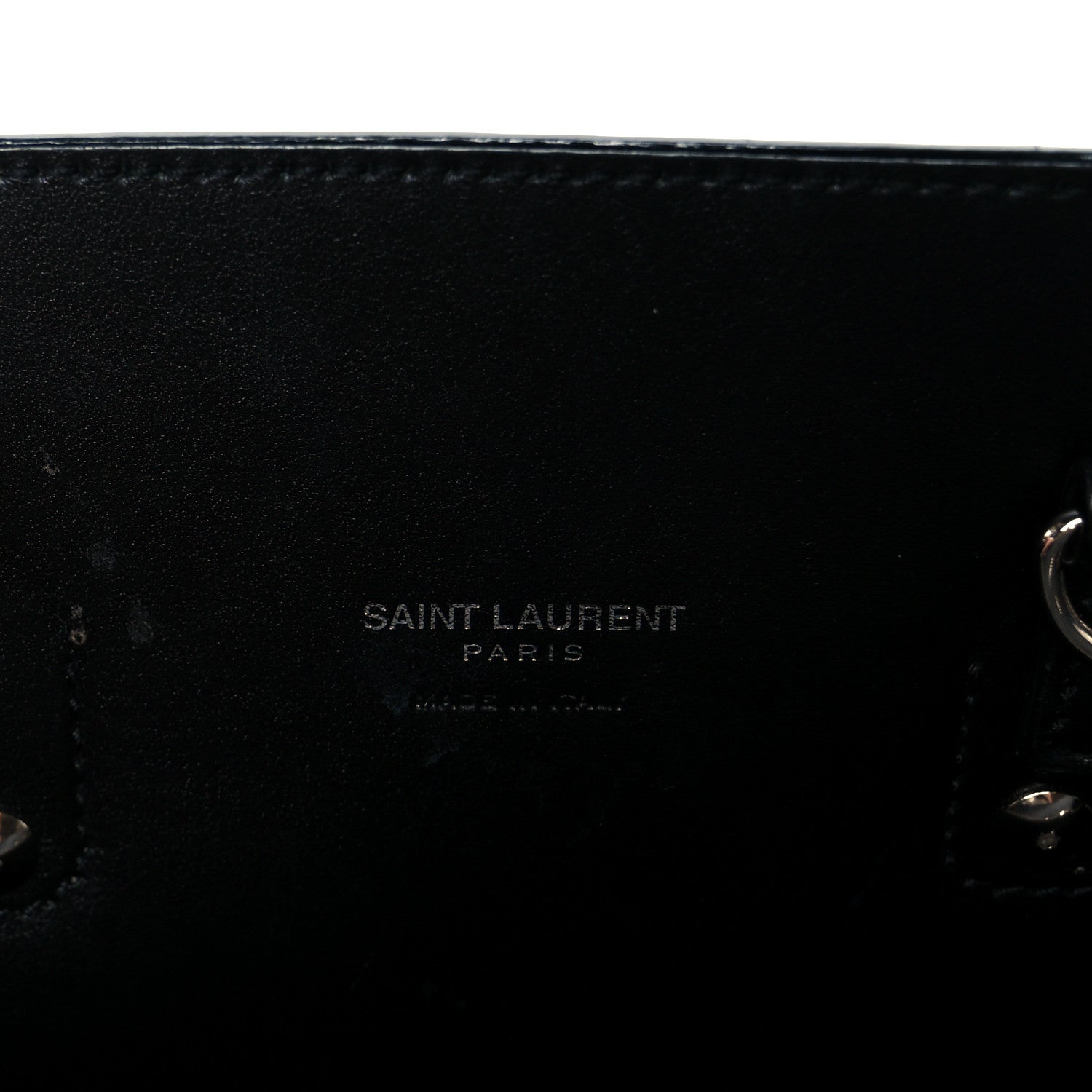 Grained Calfskin Baby Sac De Jour Black